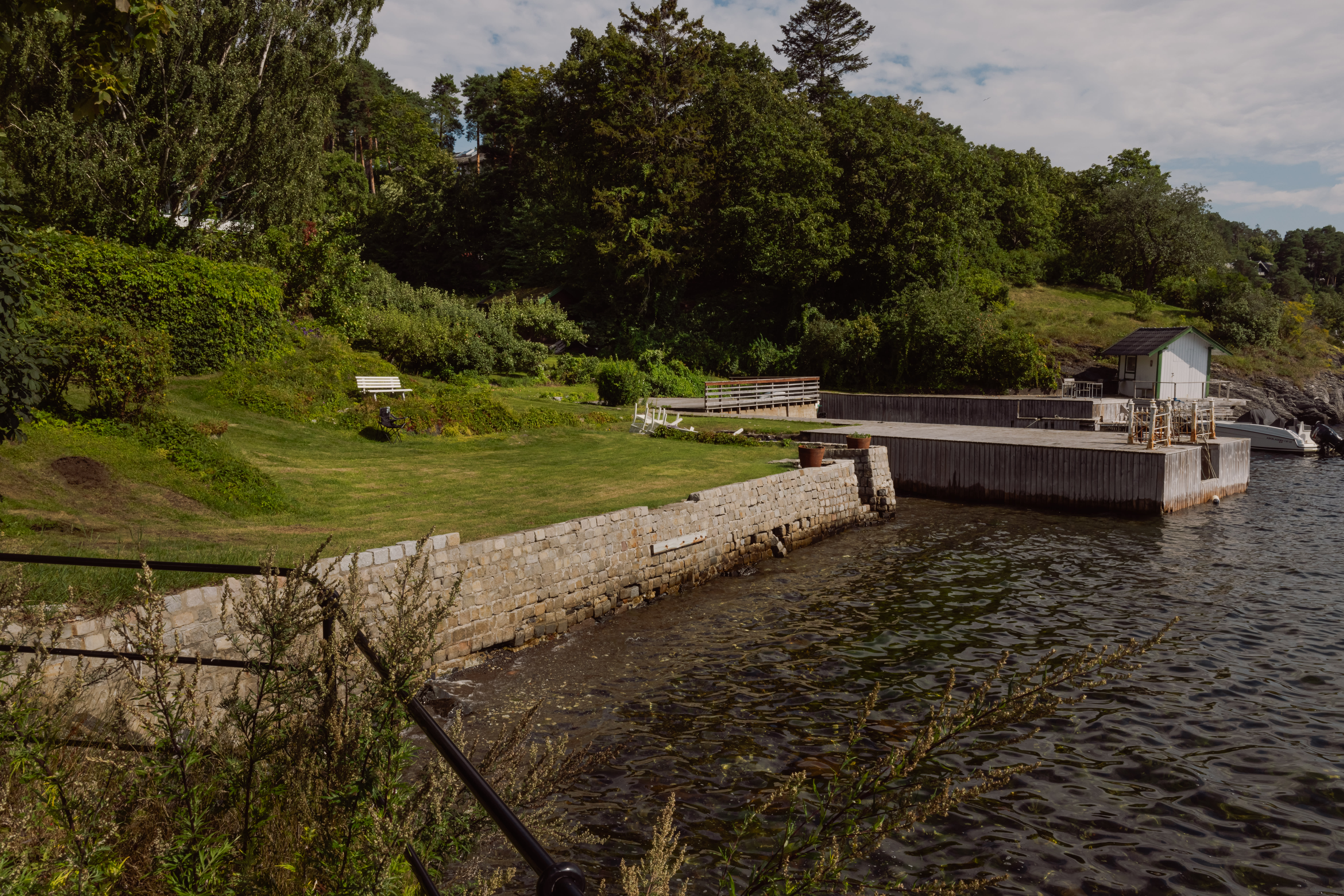 Stedet var for idyllisk til ikke å ta en dukkert da vi var på befaring. 
