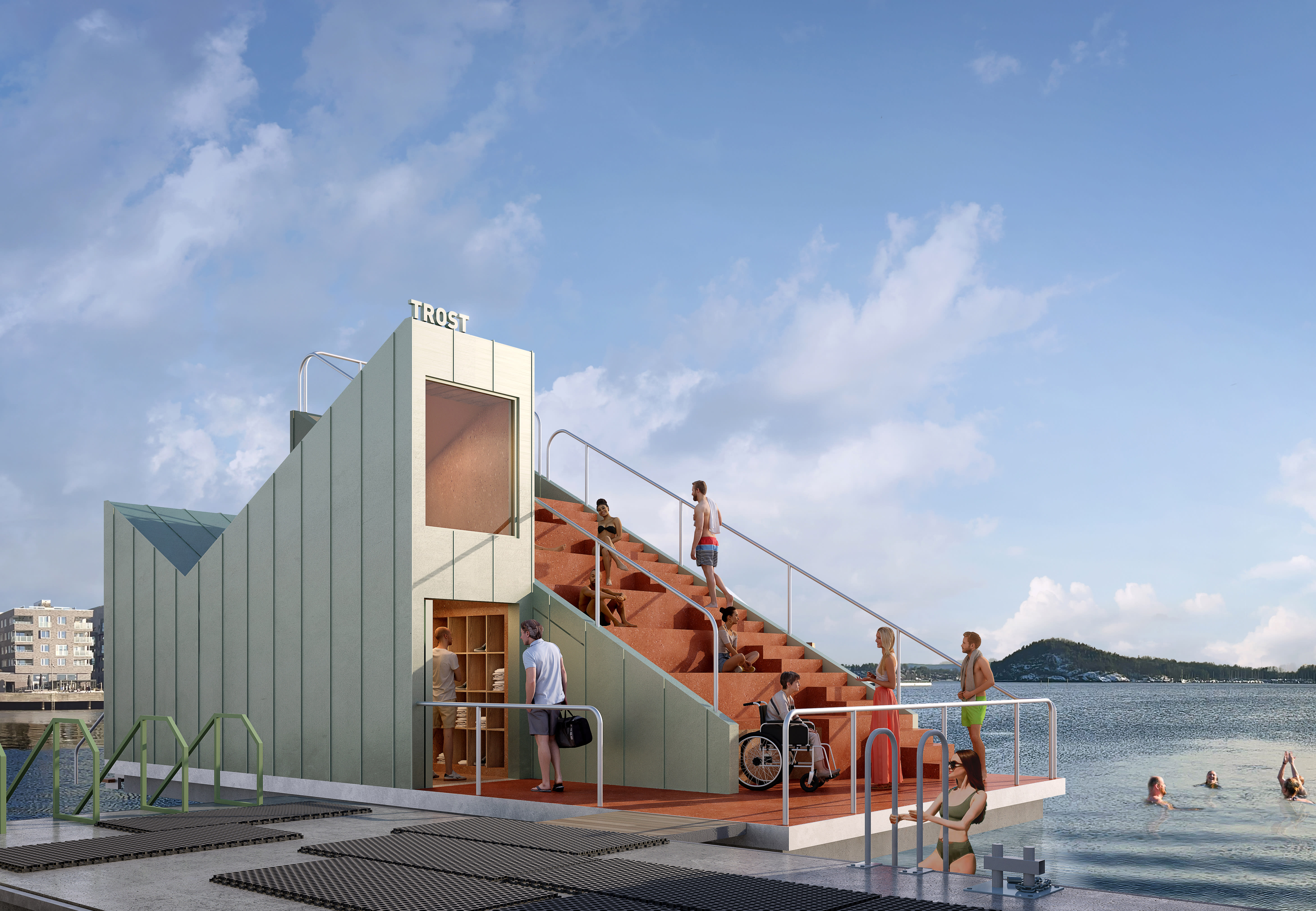 Arkitektene bak Munchmuseet har fått mye blandet kritikk for bygget. Slik skal badstuen de har tegnet for Oslo badstuforening, se ut.