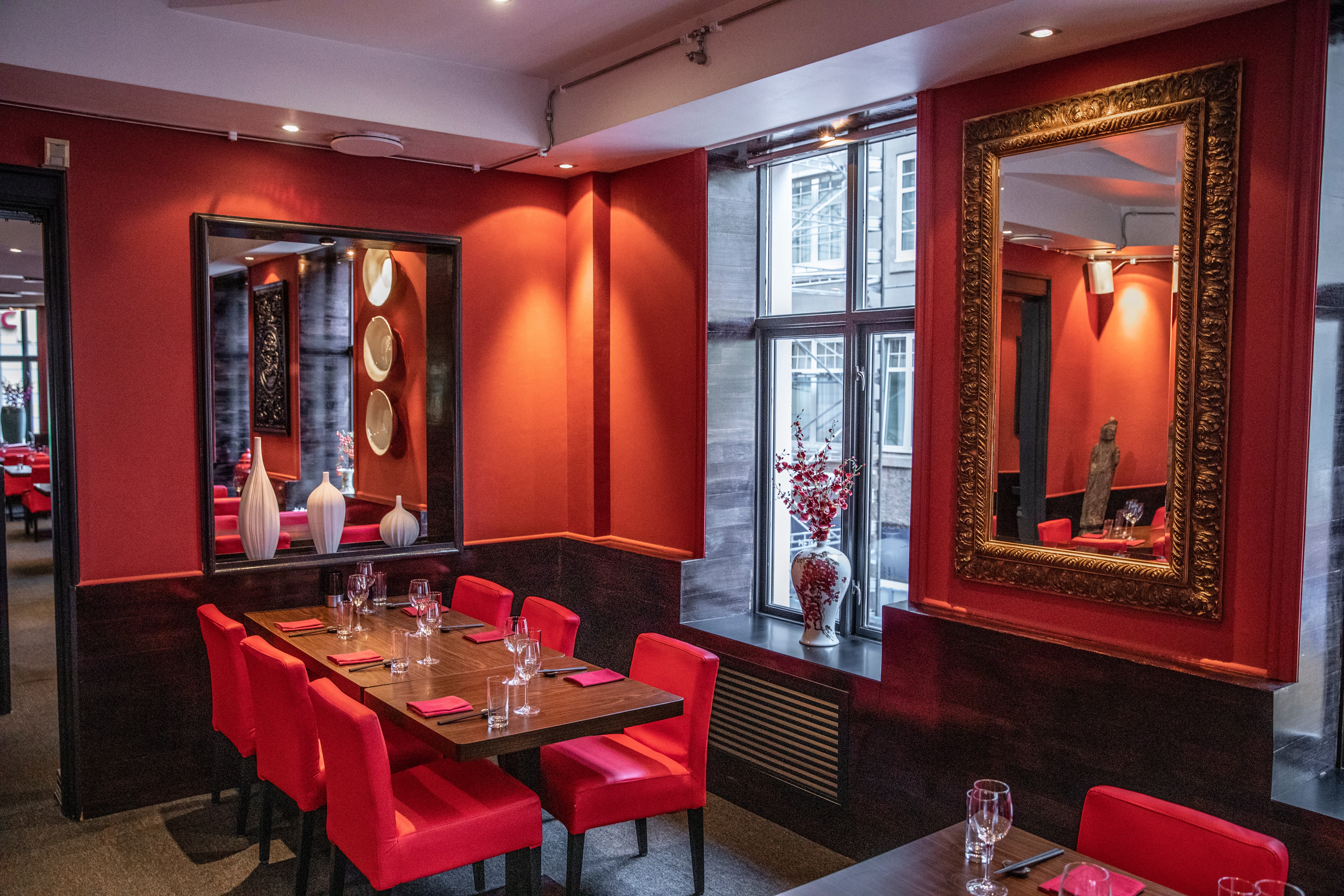 Restauranten ligger i 2. etasje over Bohemen pub. 