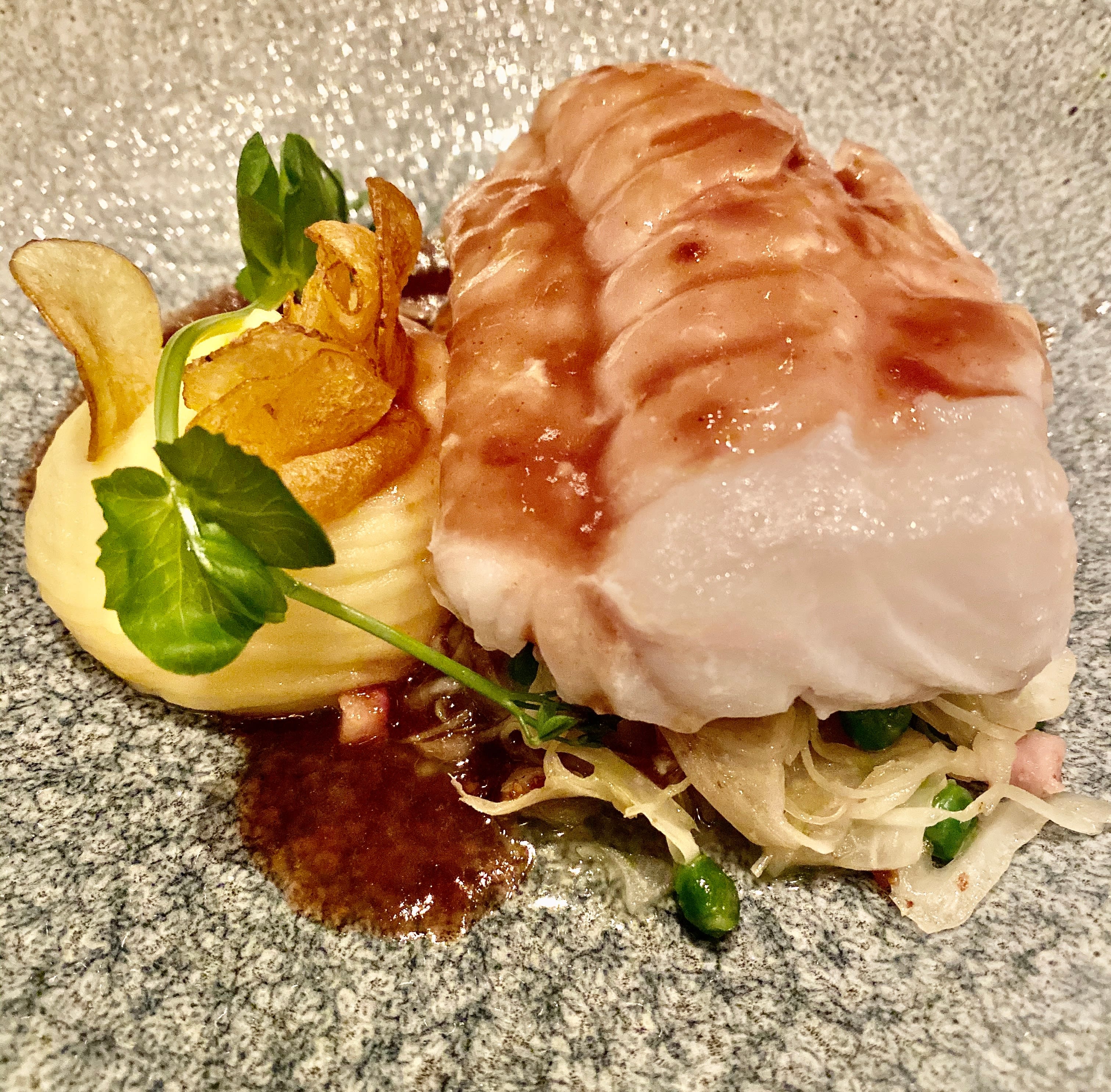 Meget god og fast lange med potetpuré. 