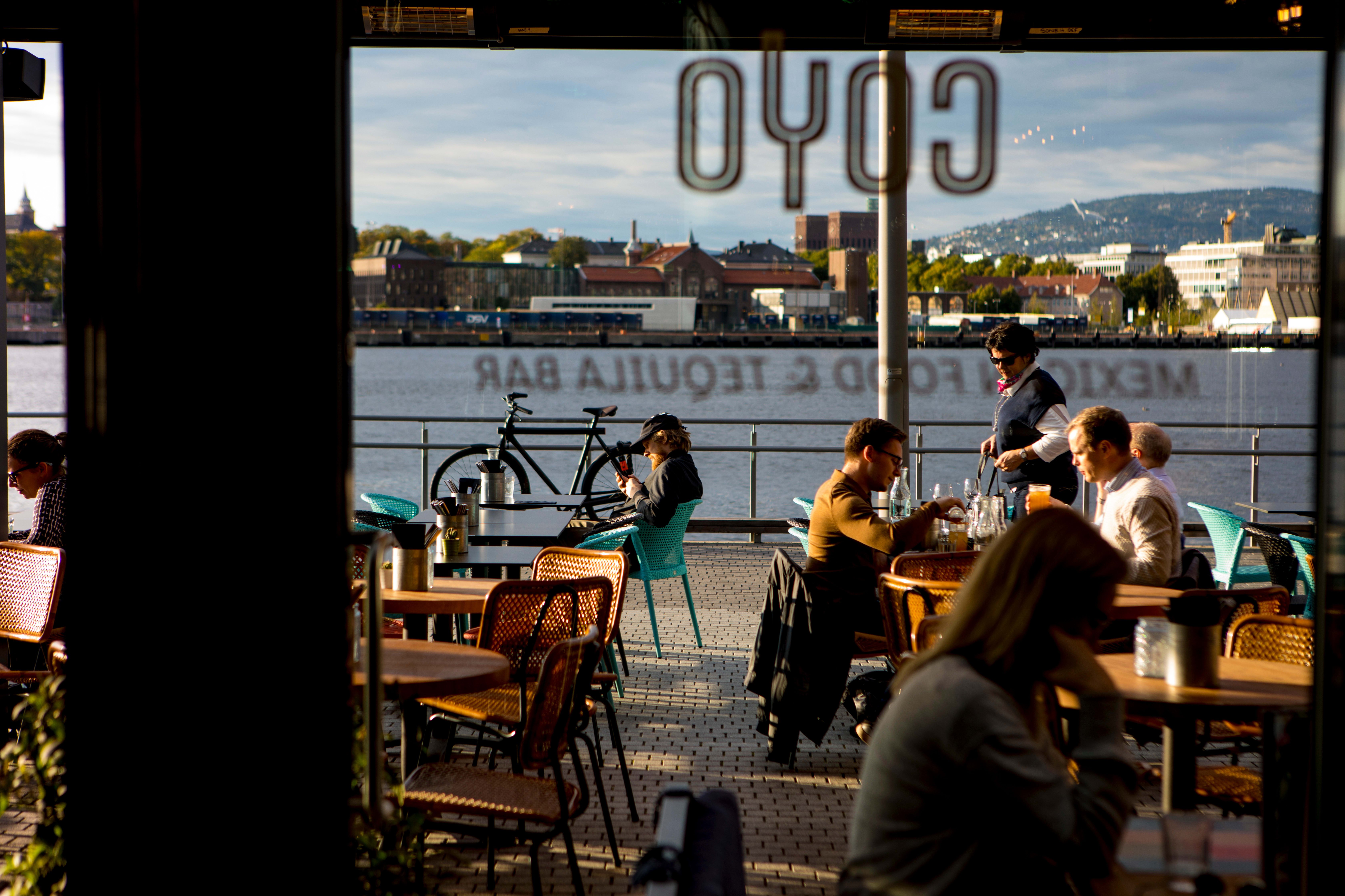 Fine restauranter i vannkanten