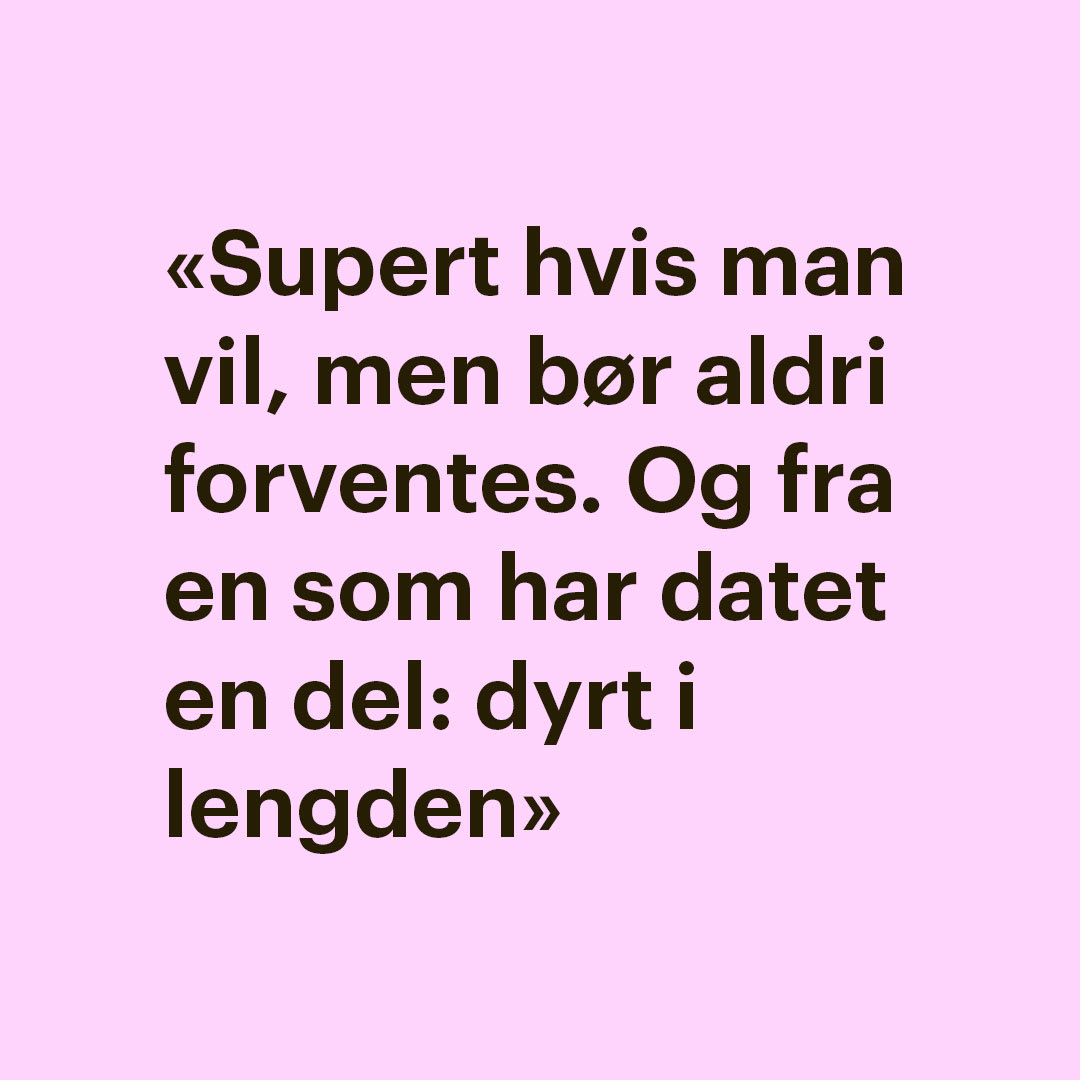 Dele regningen eller spandere på første date? 