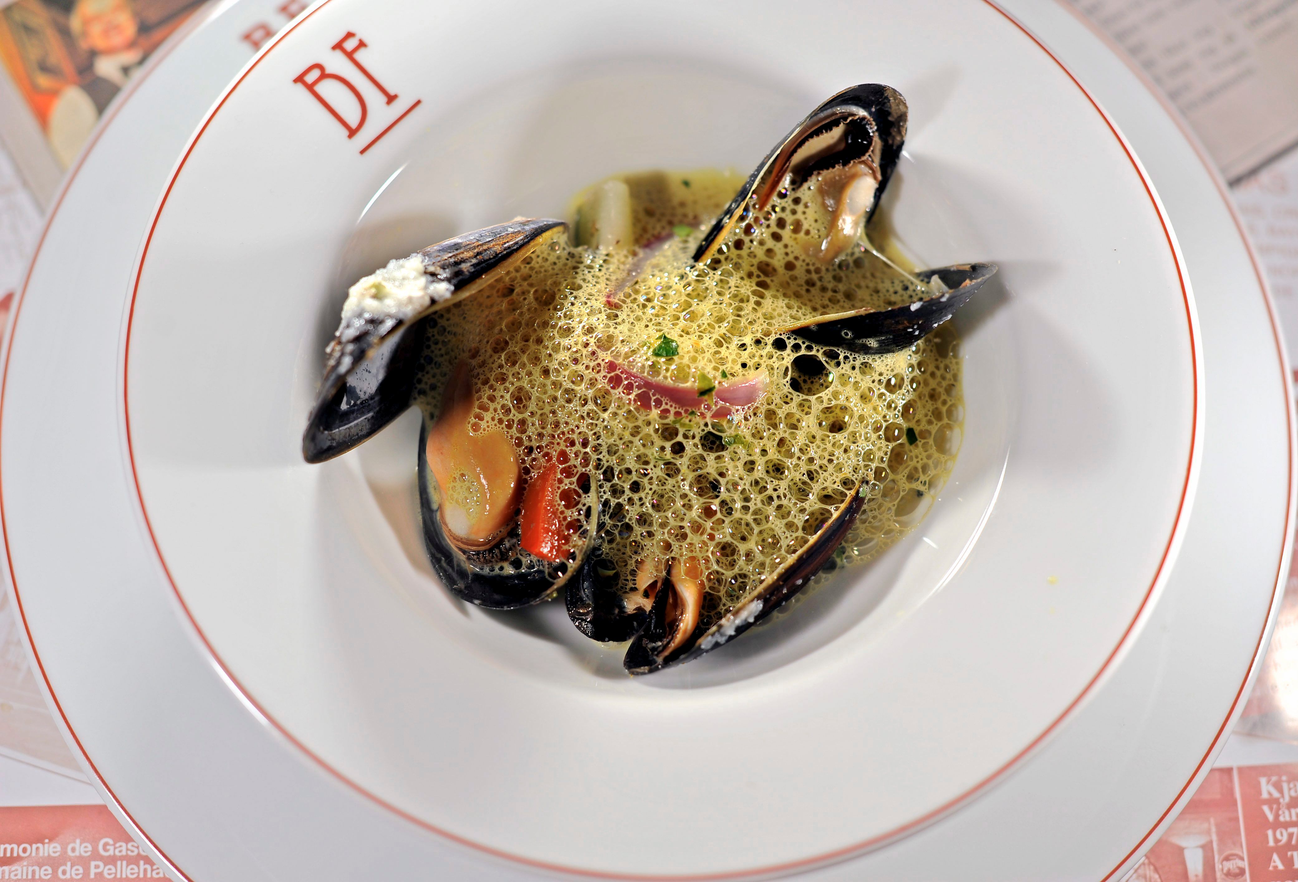 Her får du moules frites