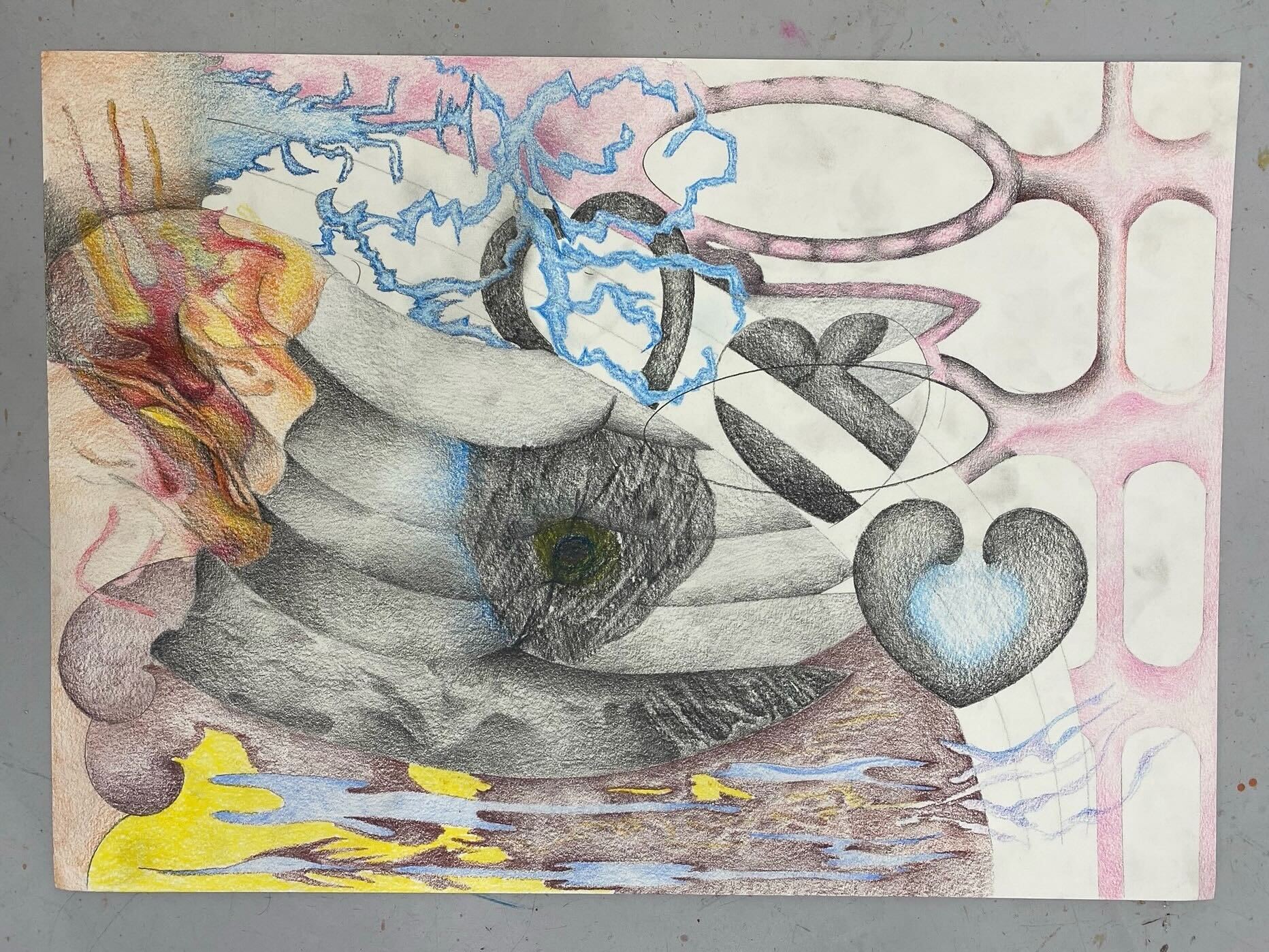 Tegningene til Damla Kilickiran går for mellom 5000 og 10.000 kroner, forteller hun til Vink. 