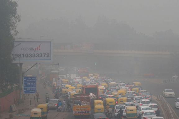Forurensningsnivået ni ganger mer enn anbefalt maksgrense i Indias hovedstad