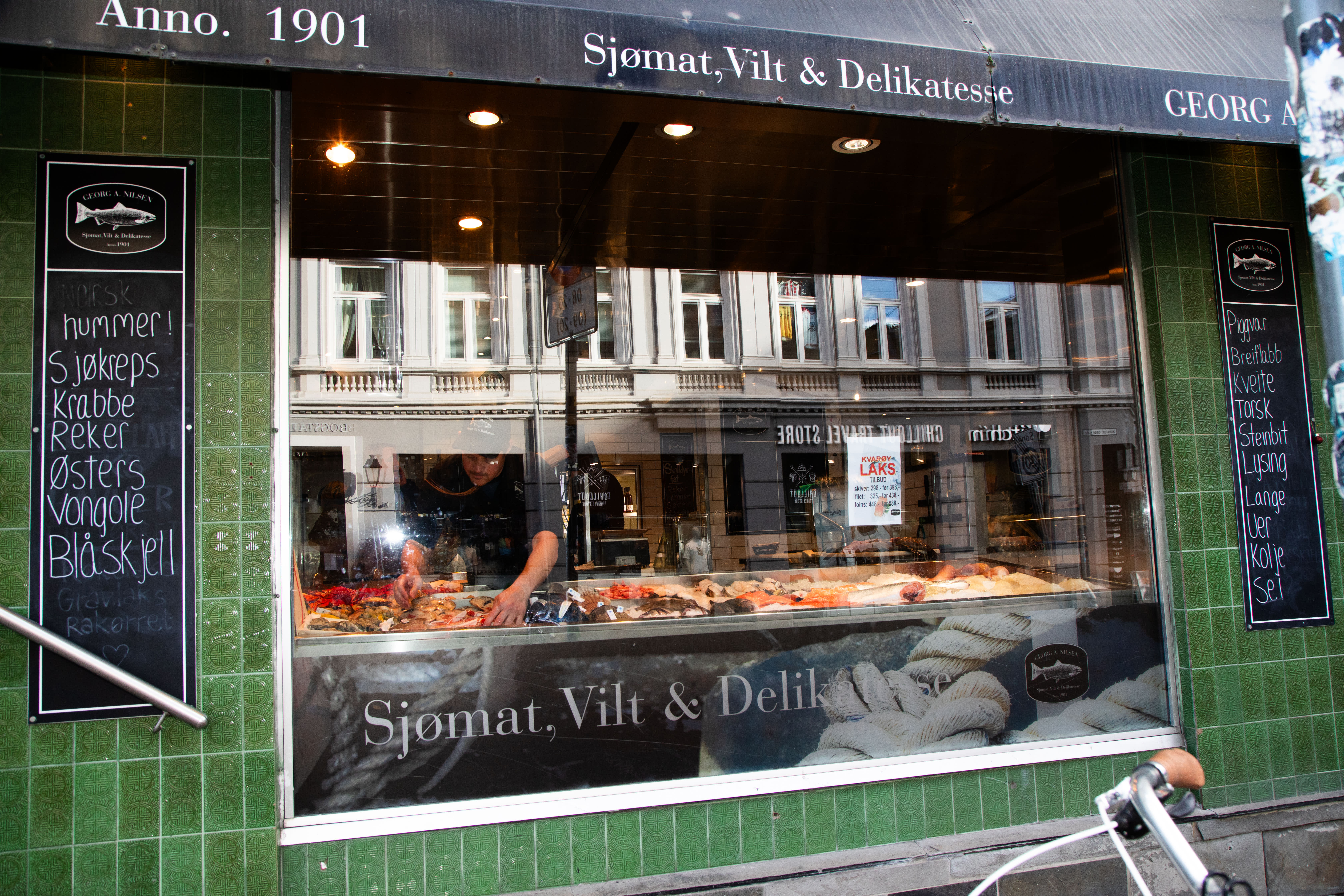 Fiskebutikken har eksistert i 124 år. 