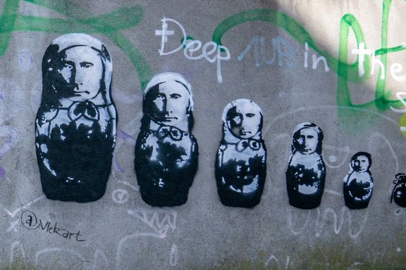 Gatekunstner i Stavanger med anti Putin-verk