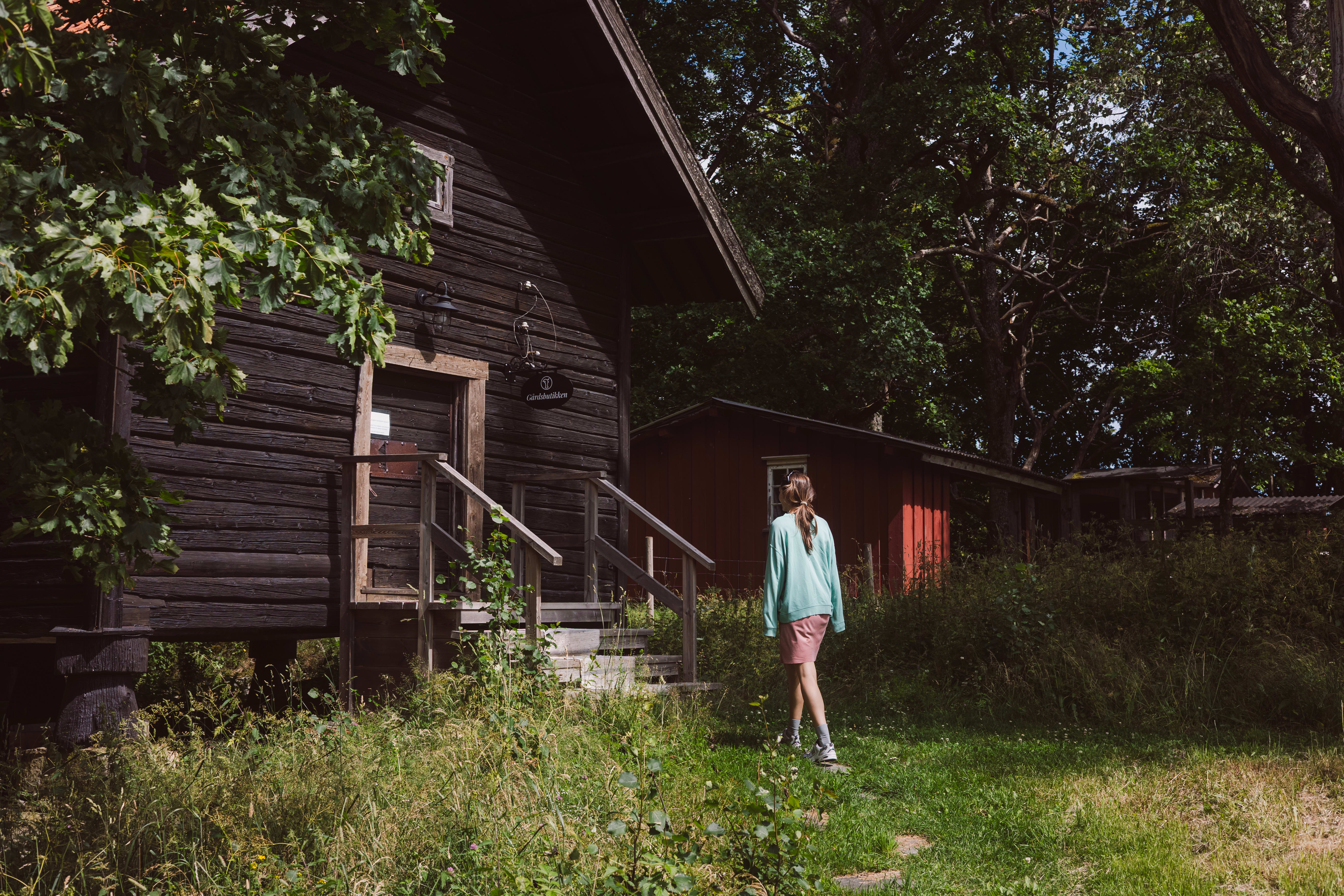 En gård på Svartskog har selvbetjent stabbur der man kan kjøpe økologisk kjøtt. 