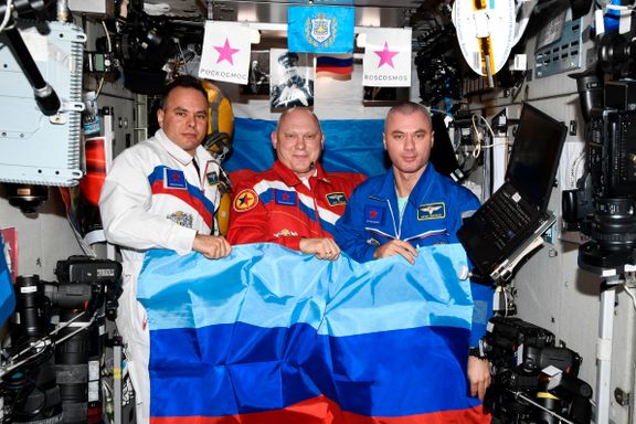 Kosmonauter feiret Russlands seier