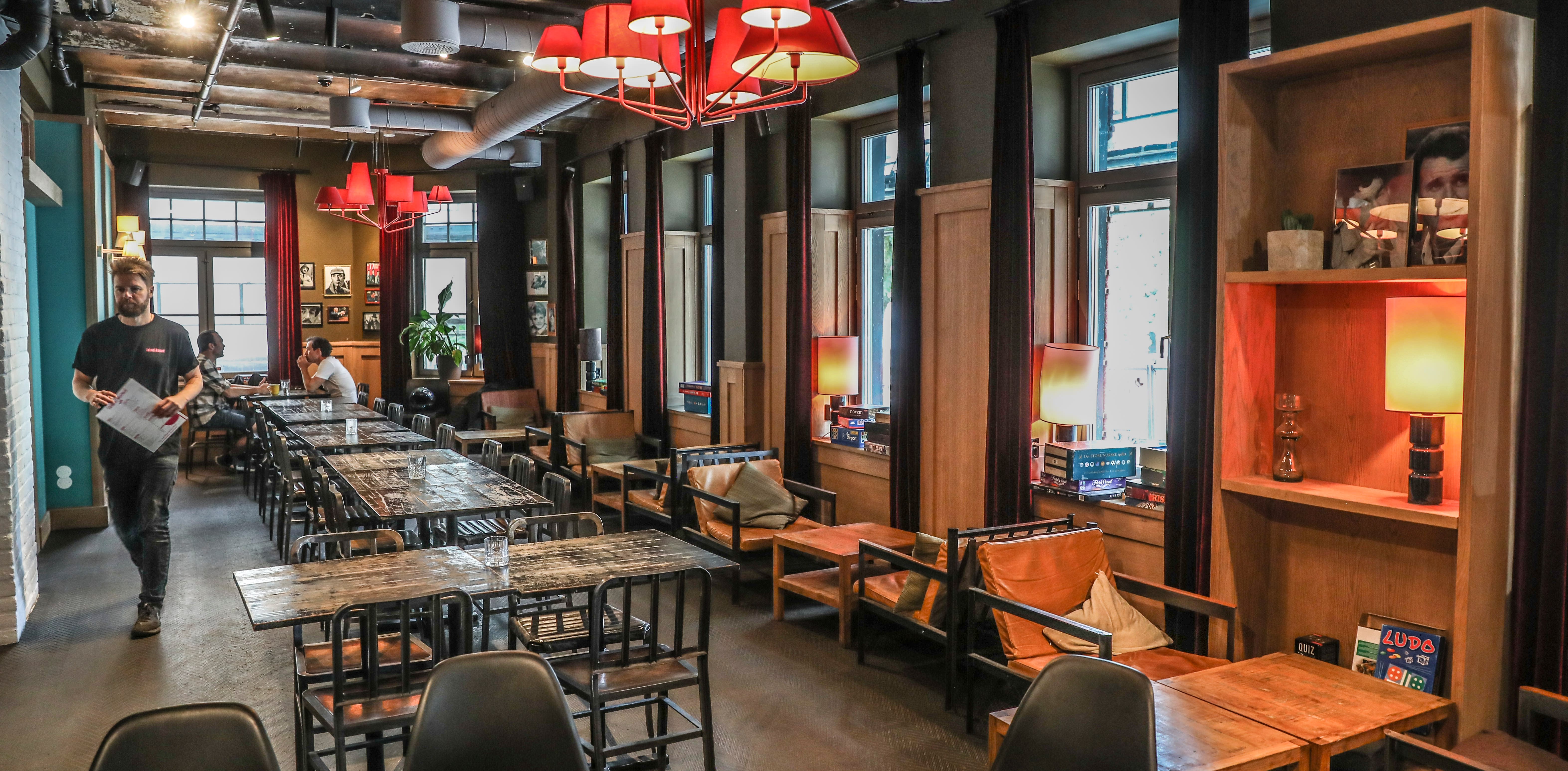 På Colonel Mustard har de et stort utvalg av brettspill du kan låne gratis. 