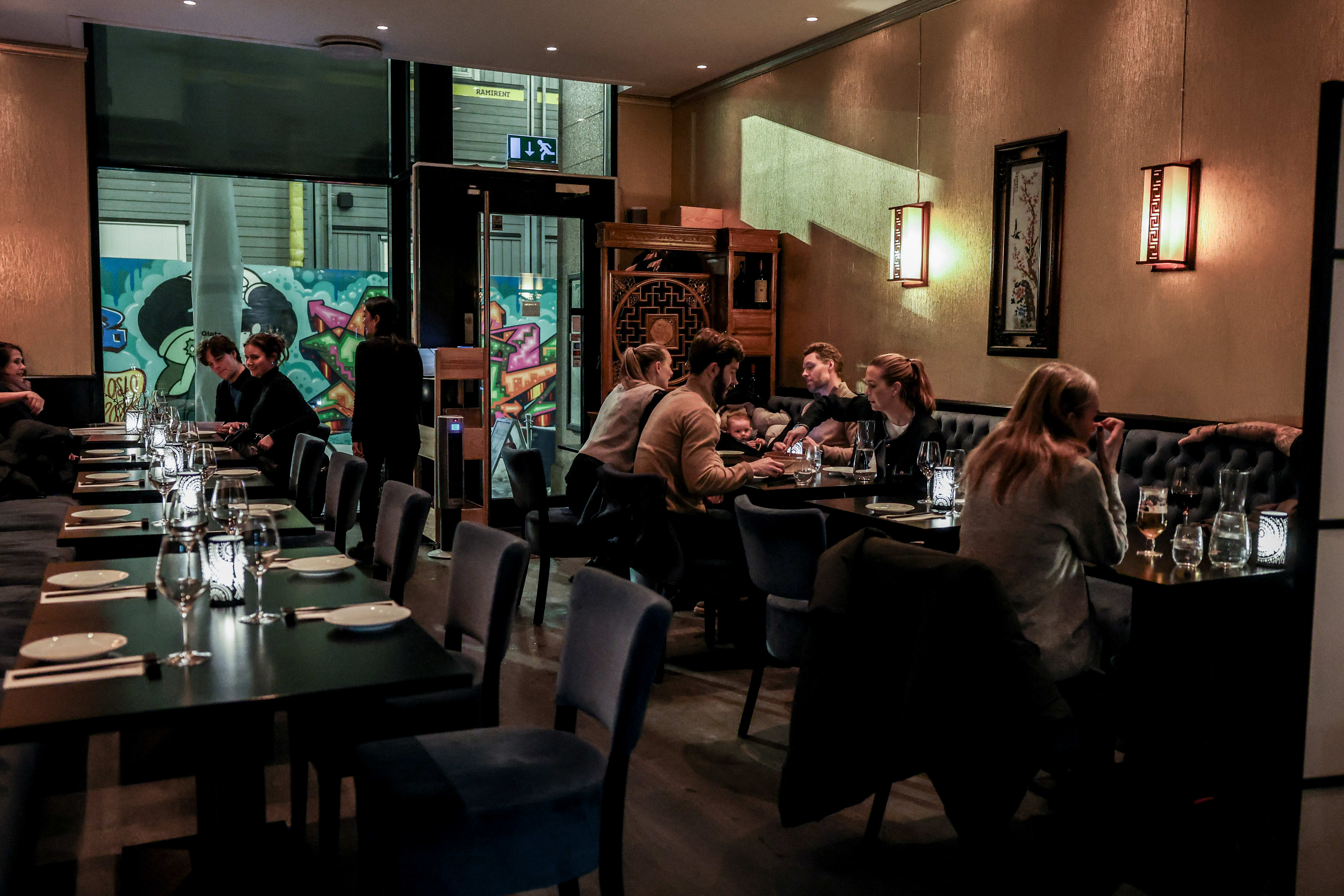 Intimt og uformelt hos Beijing Palace. 