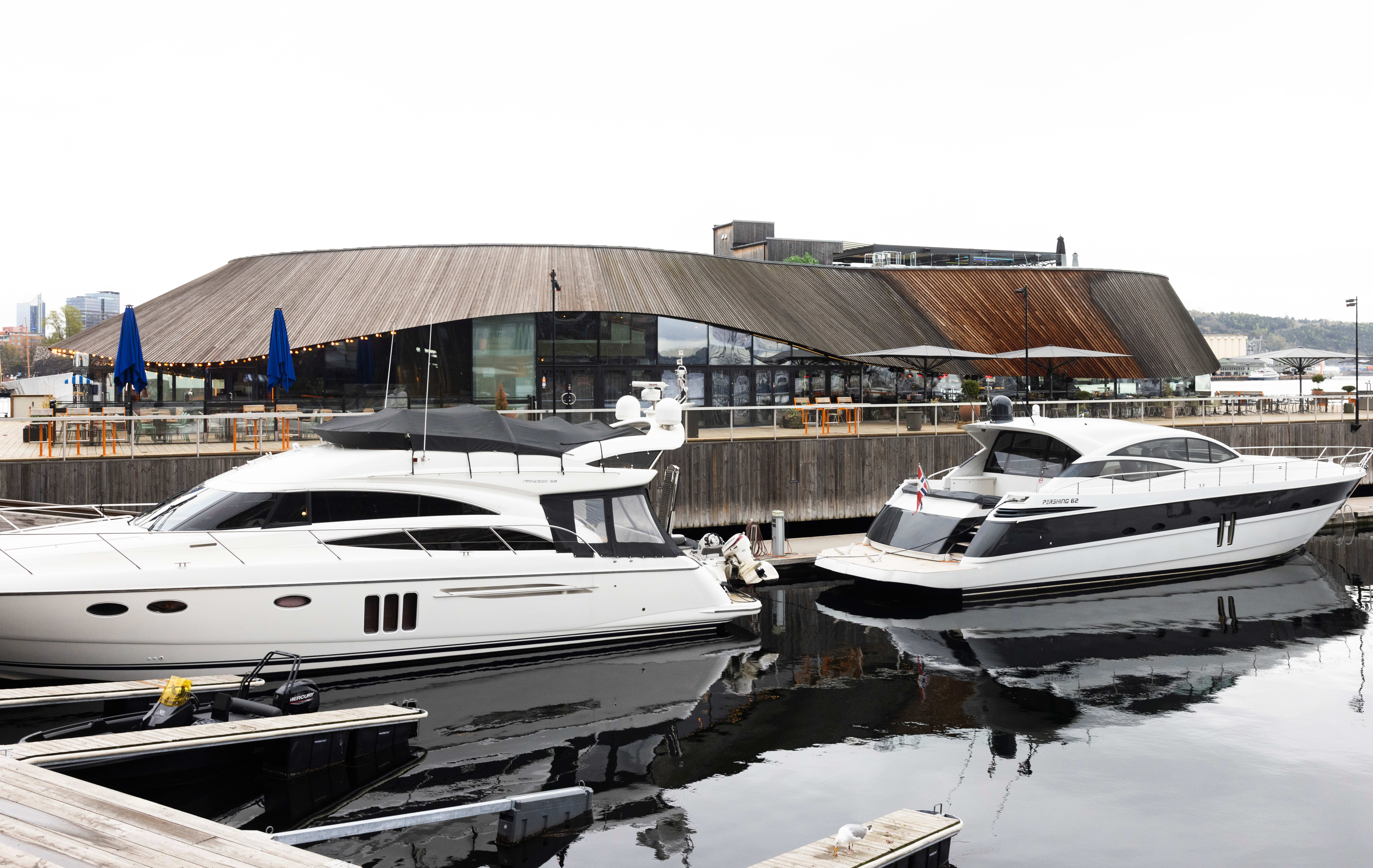 Fine restauranter i vannkanten