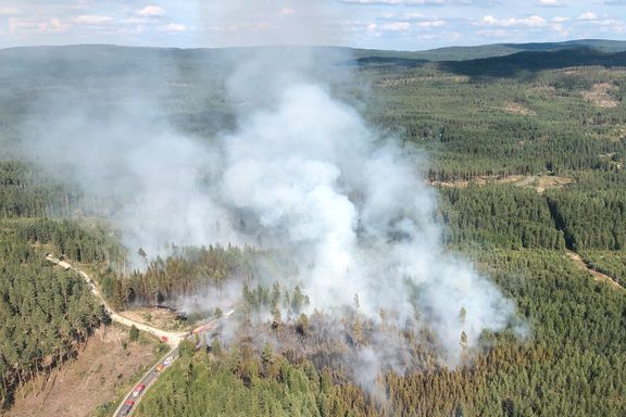  Brannvesenet har kontroll på skogbrann i Grue i Hedmark  