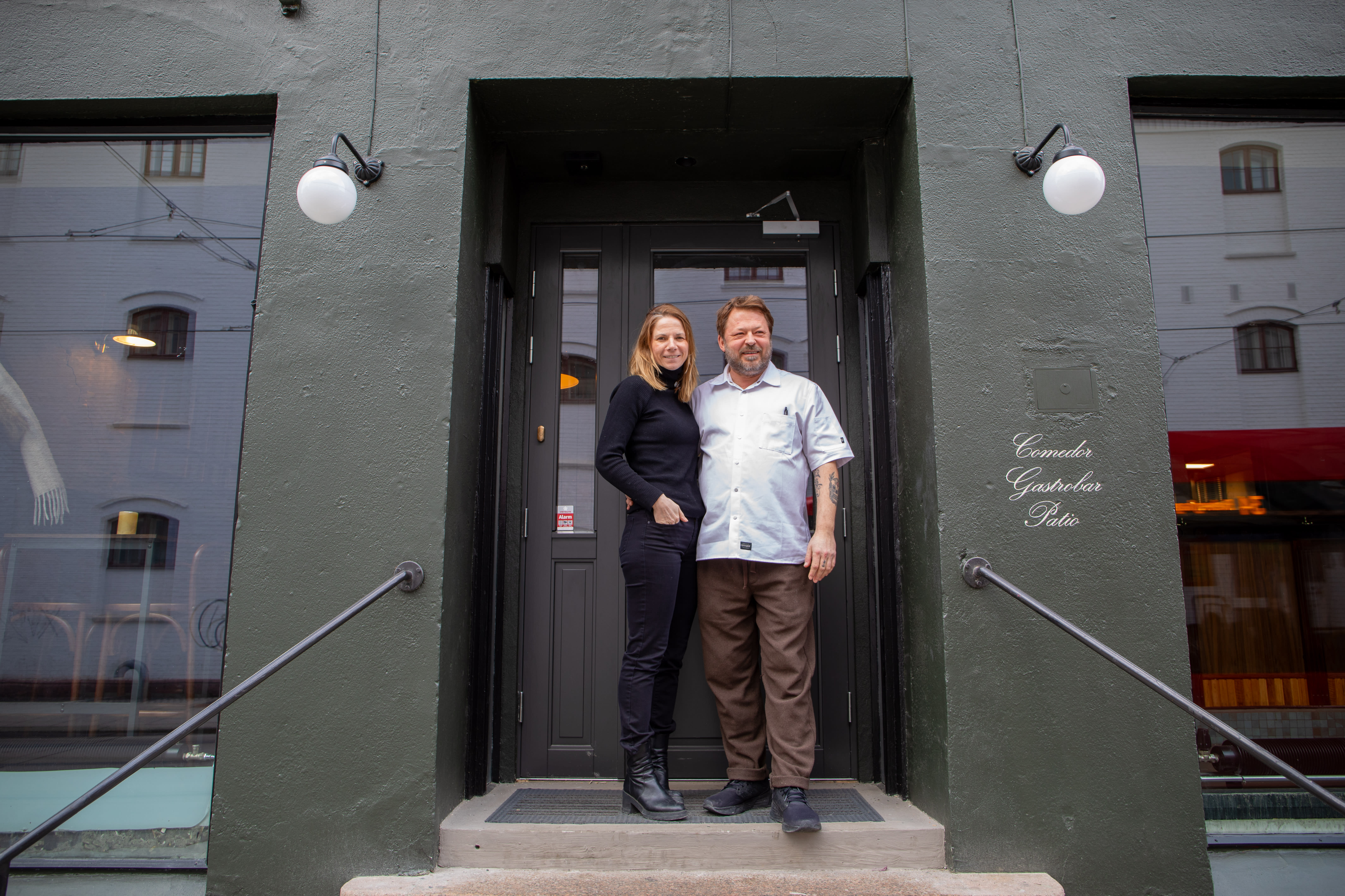 Kitty Knudzen og Cato Wara drev Bon Lío sammen i Storgata. 