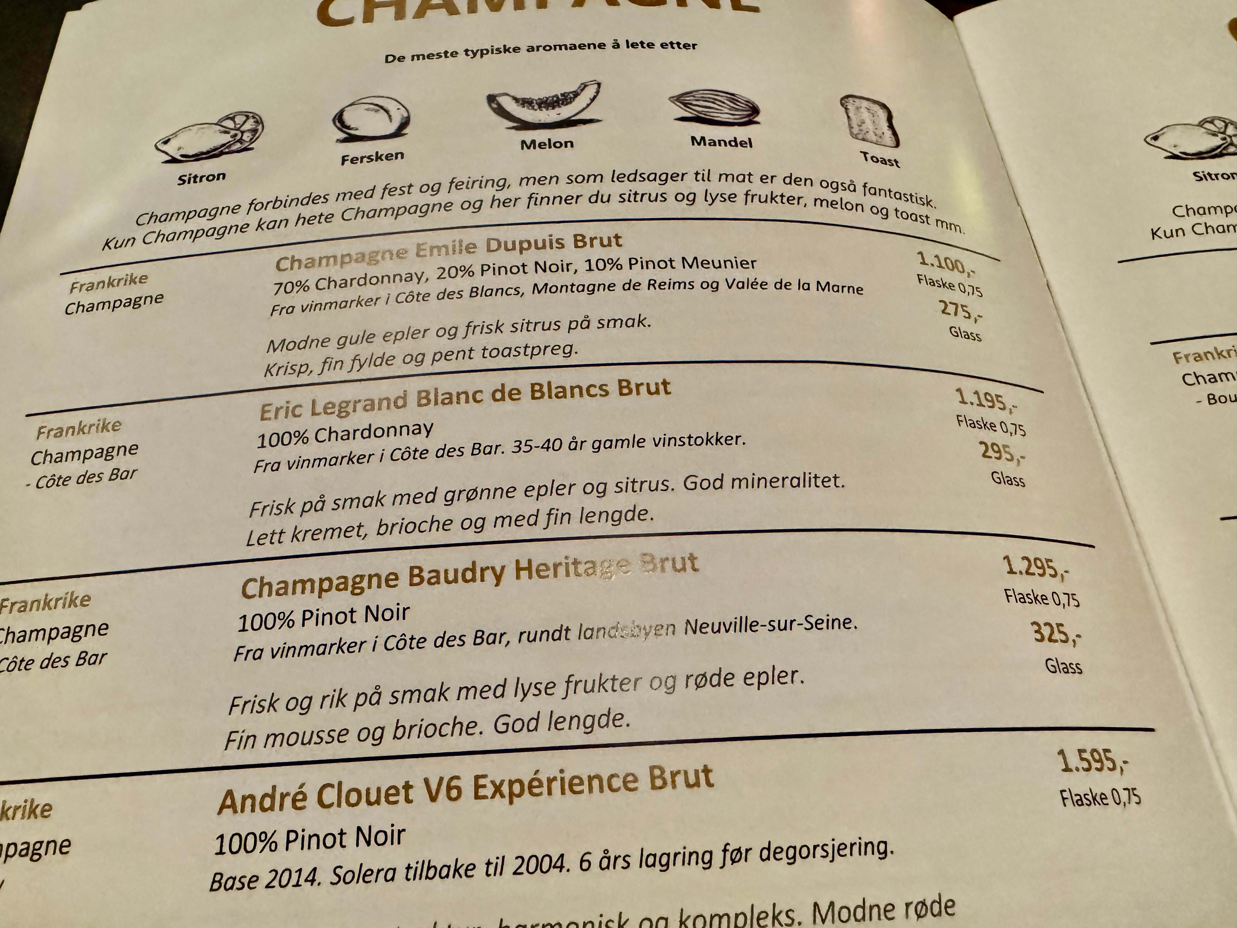 Oversiktlig og pedagogisk vinliste. 