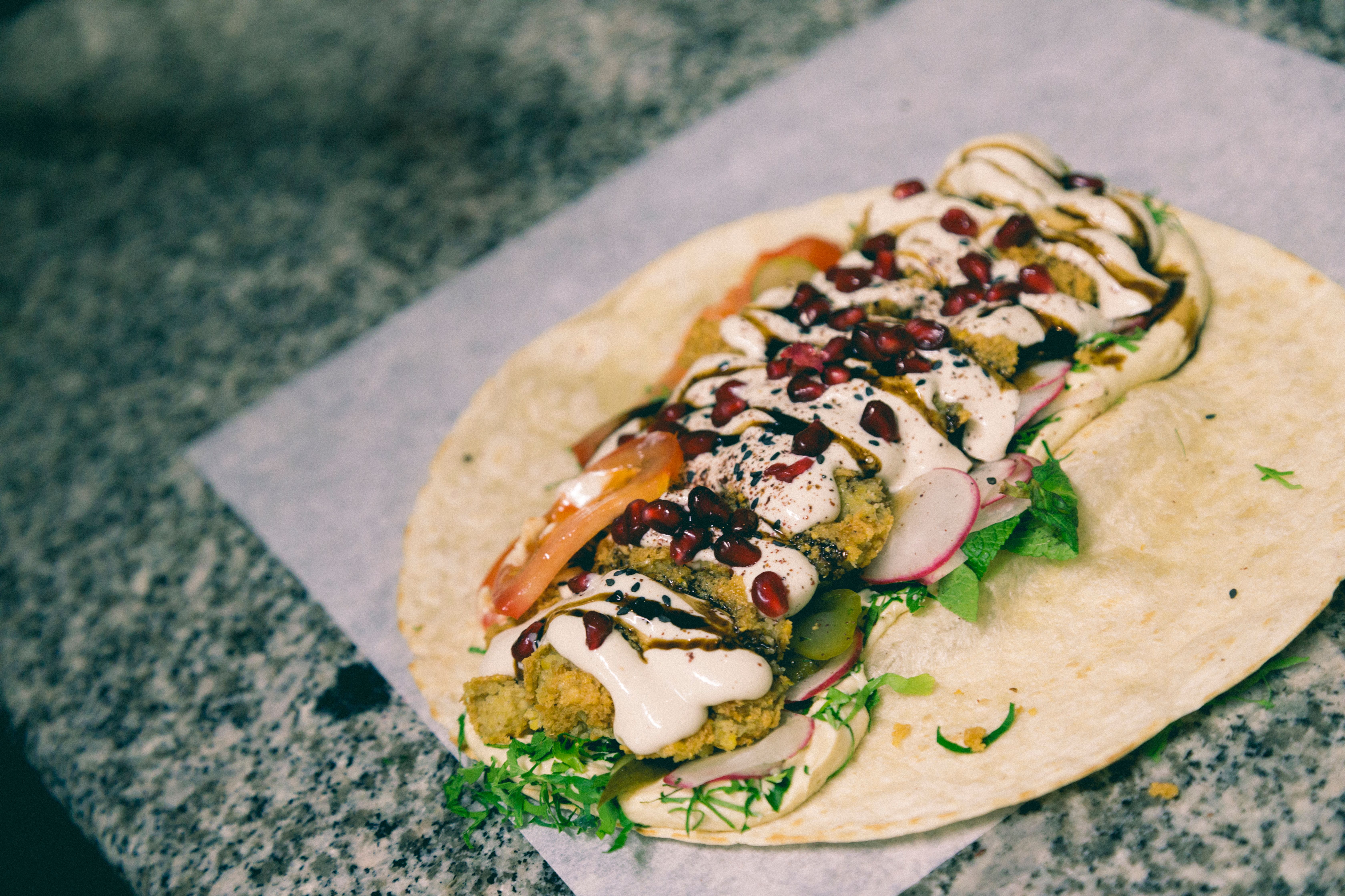 Den noe dyrere favoritten Mix Falafel er riktig så pen.