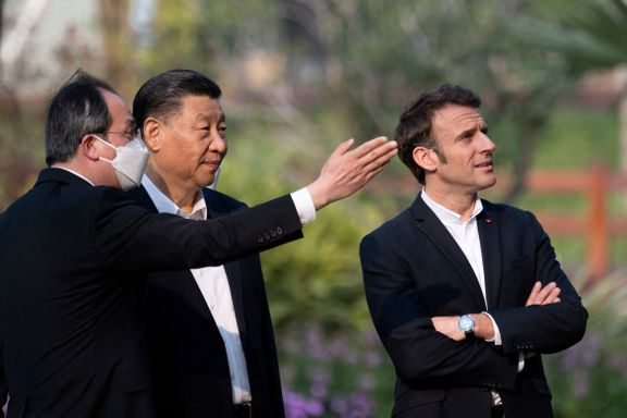 Kina elsket det han sa. I USA spør de seg om Macron jobber for gjenvalg av Trump.