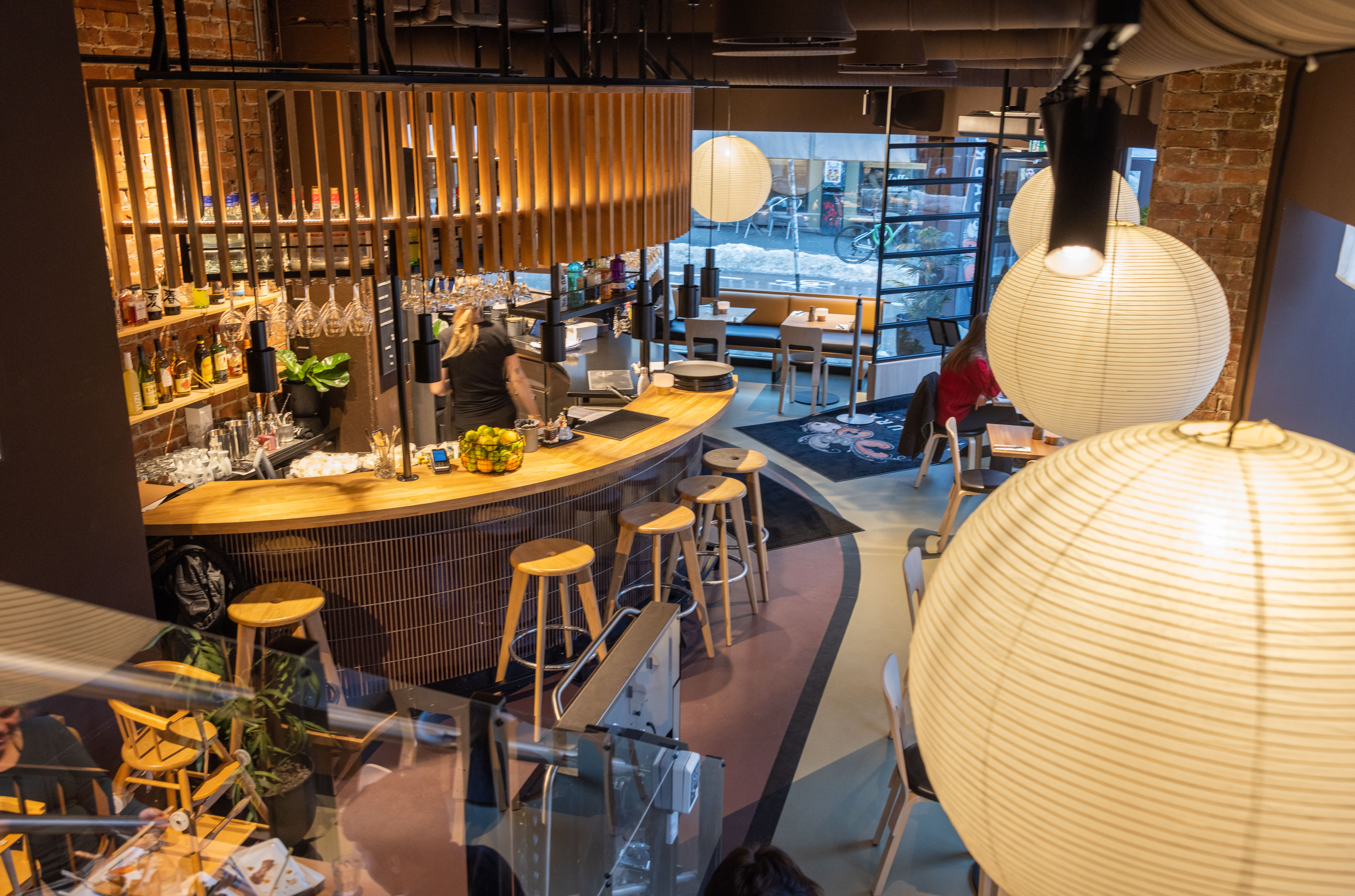 Komfortabel frityr på buffet