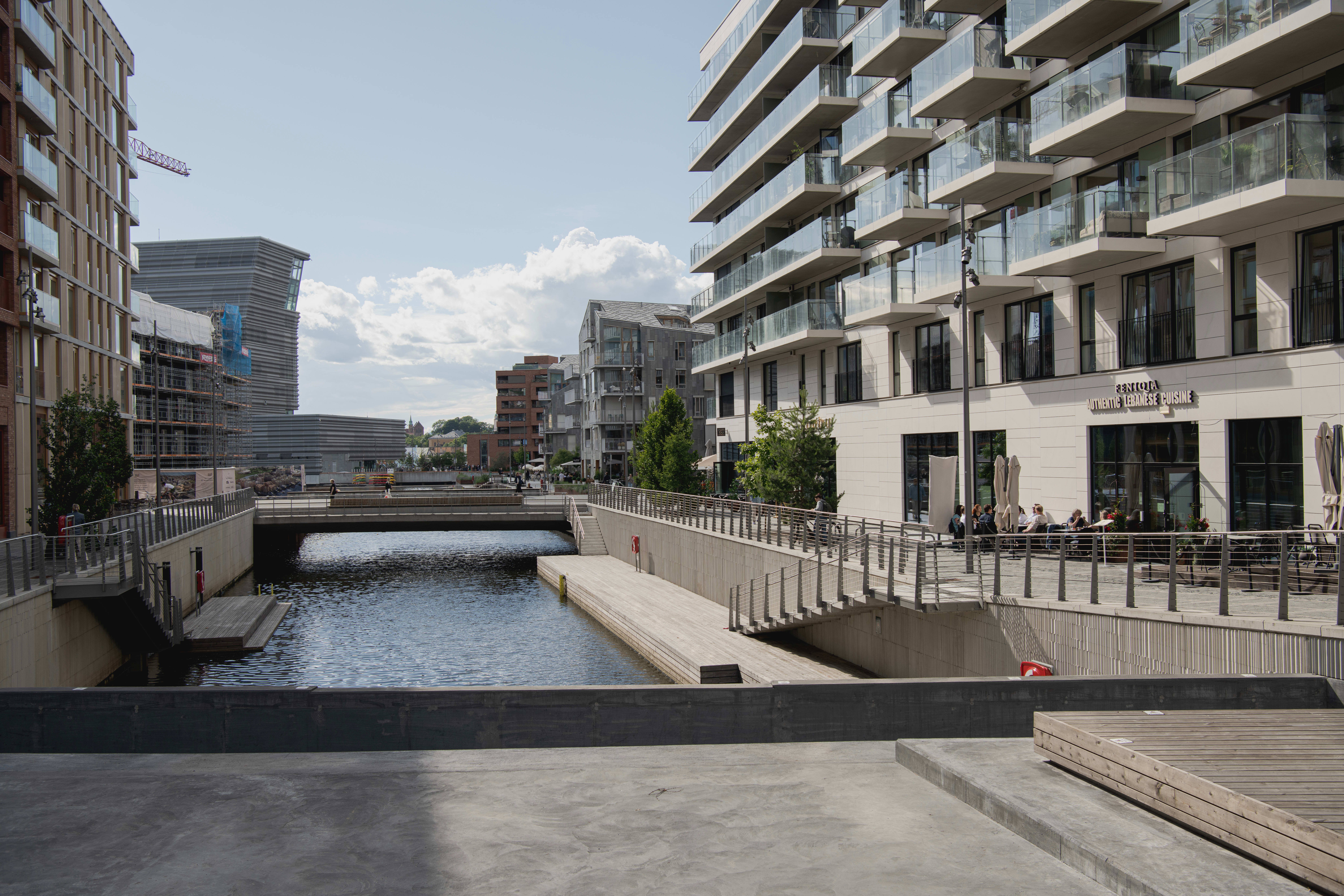 Fin beliggenhet i Bjørvika. 