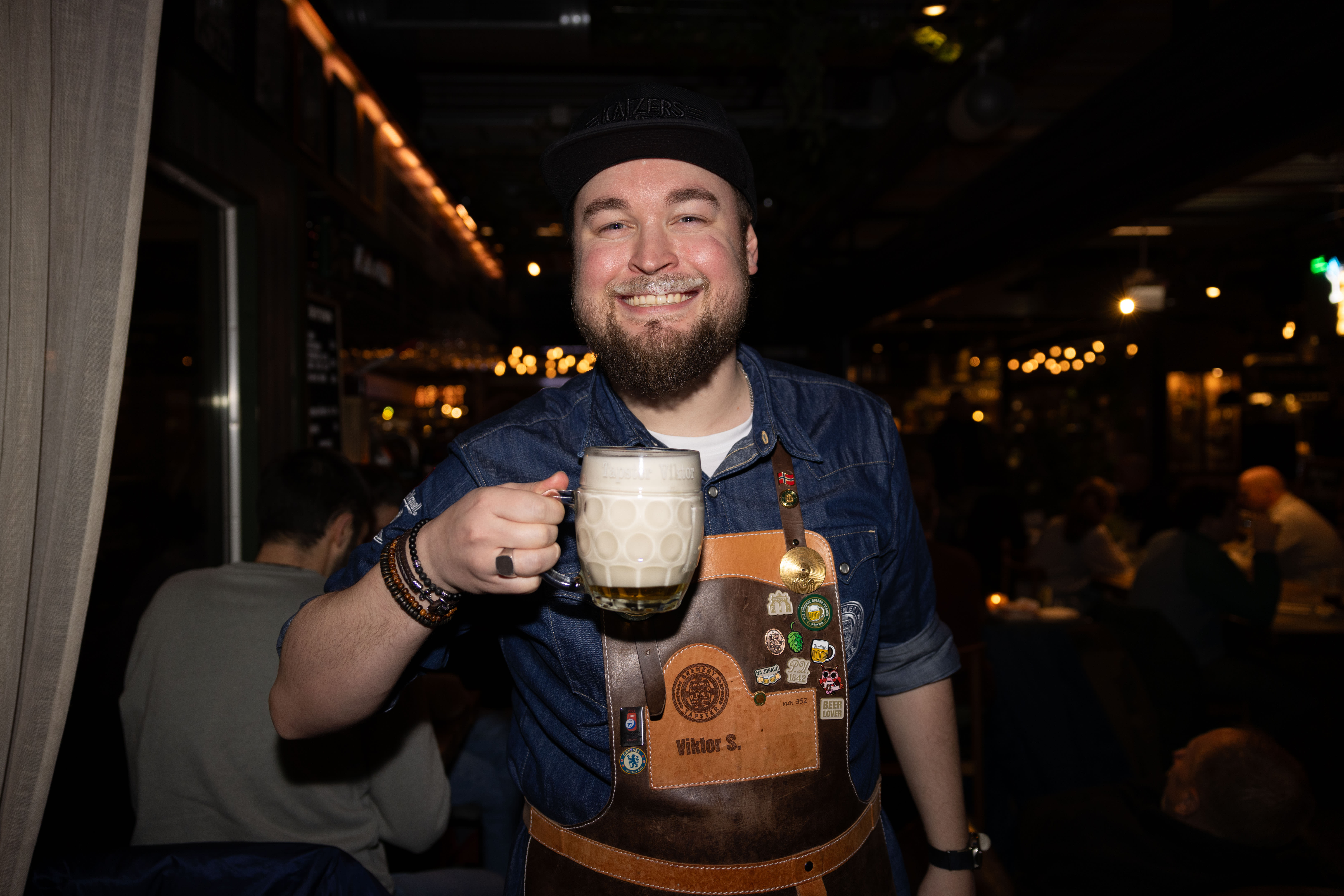 Viktor Løvdahl Sørensen anslår at 3 prosent av kroppen hans består av tsjekkisk øl.