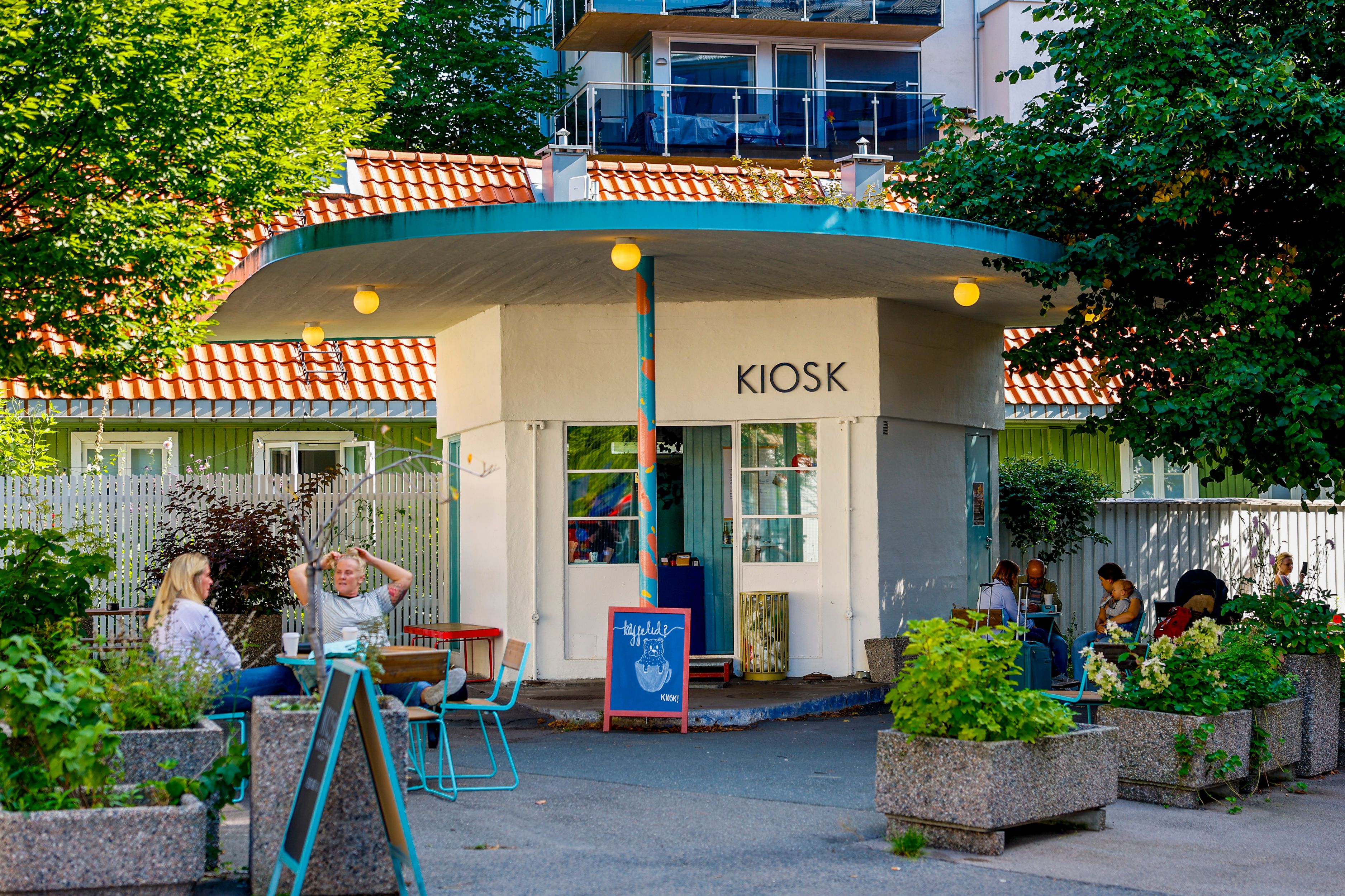 Kaffebaren i den gamle bensinstasjonen.