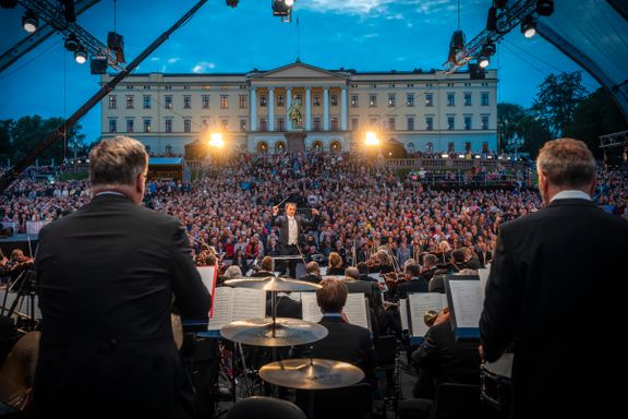 Se bildene: Oslo-Filharmonien feiret hundreårsjubileum foran Slottet