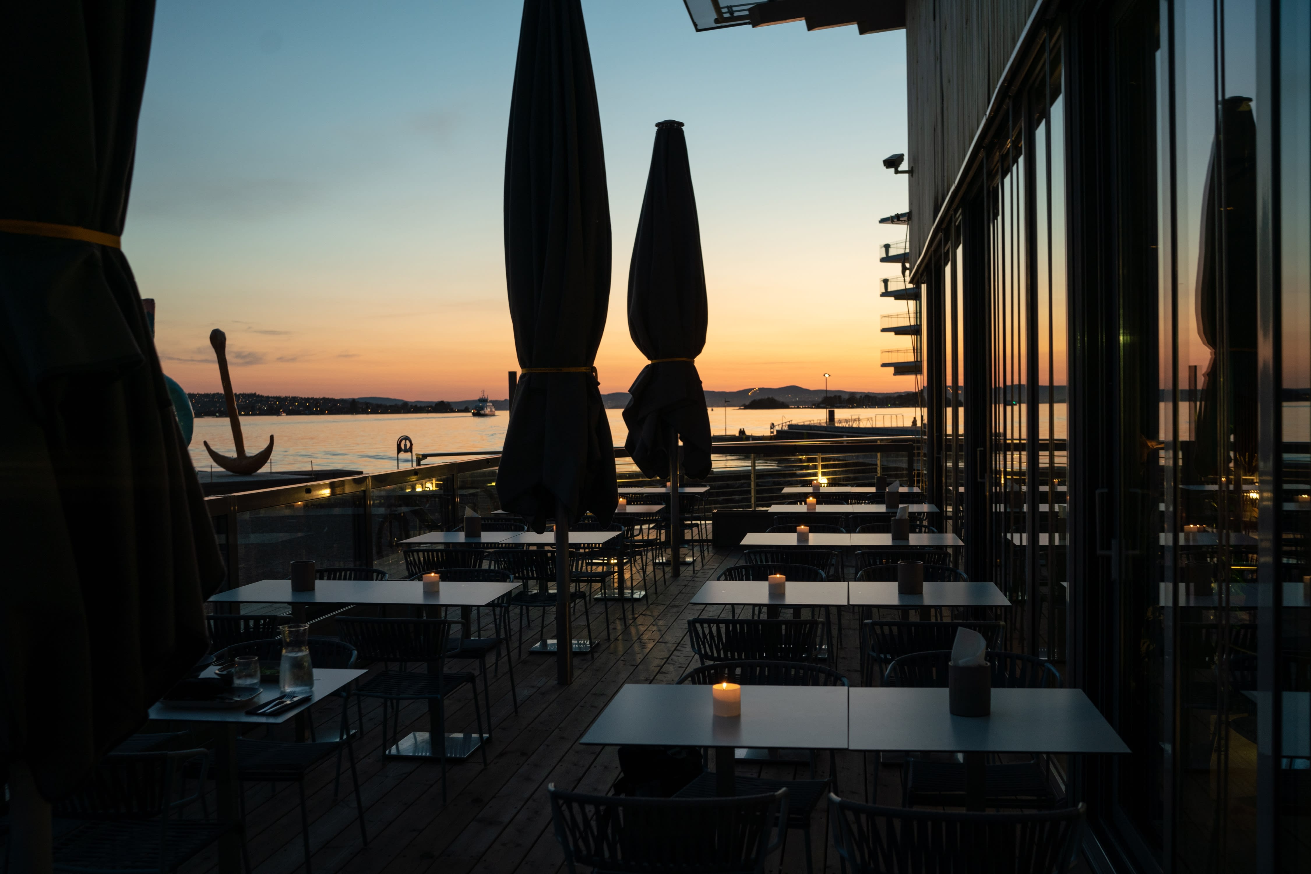 Det er bare å glede seg til sommersesongen på Venti Venti. Men solnedgangen er vakker uansett. 