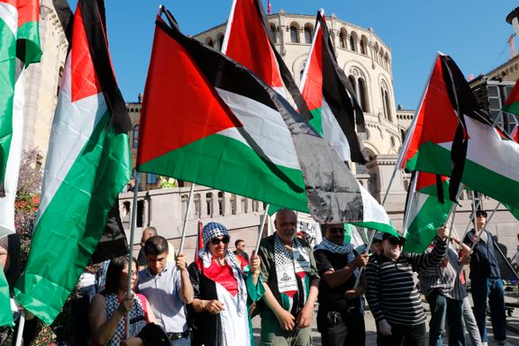  Flere hundre deltok i Palestina-demonstrasjon i Oslo sentrum  