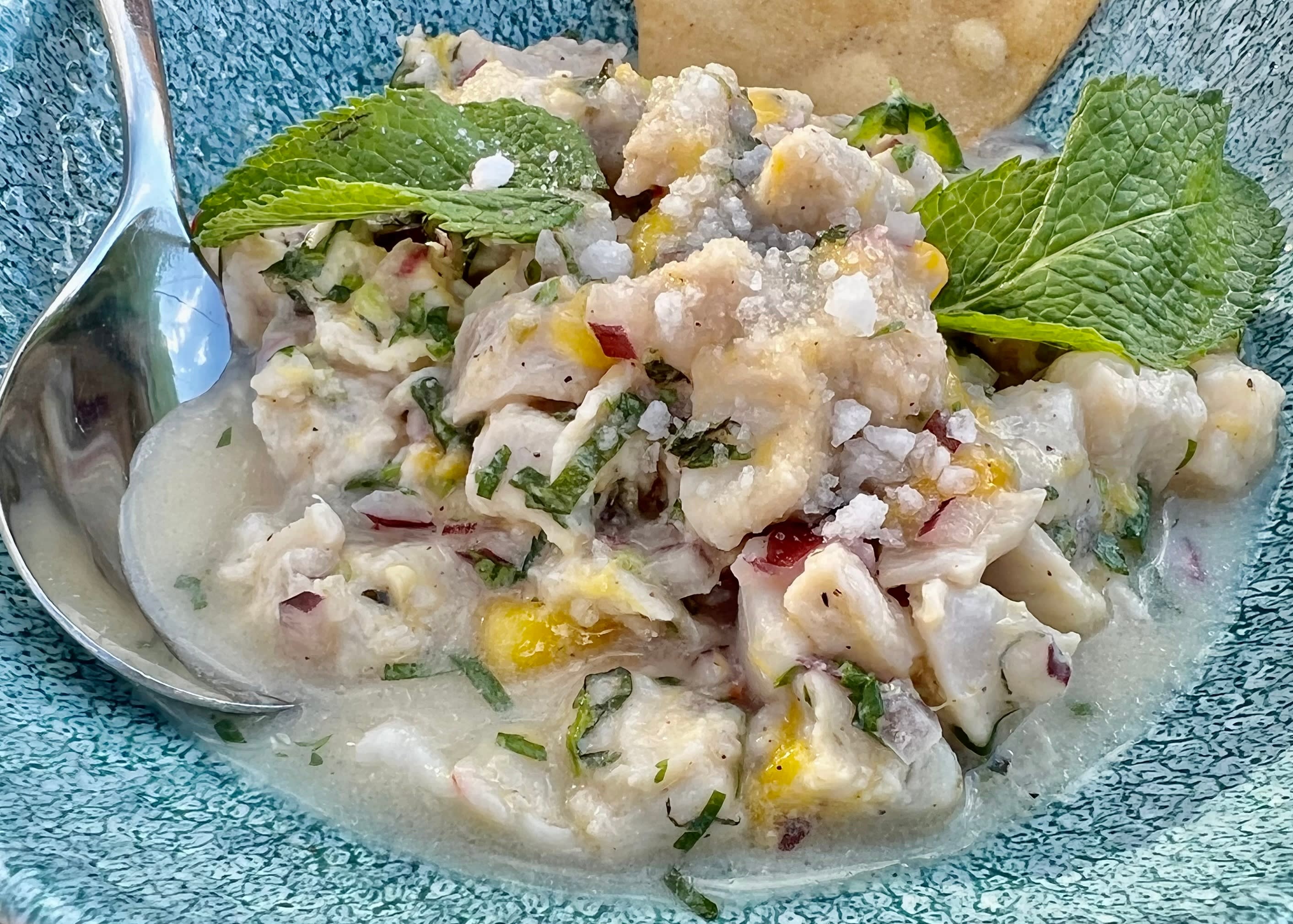 God ceviche med havabbor. 