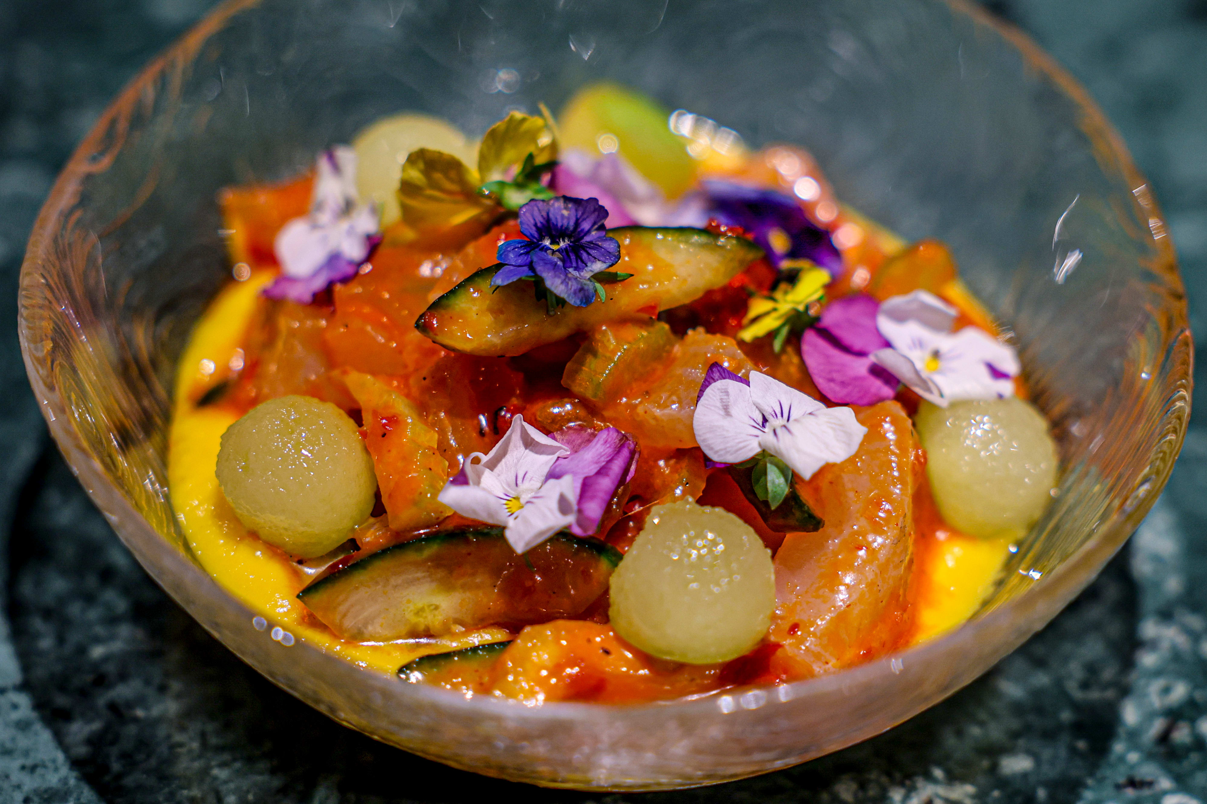 Vakkert! Italienske råvarer blandet med kveite. 