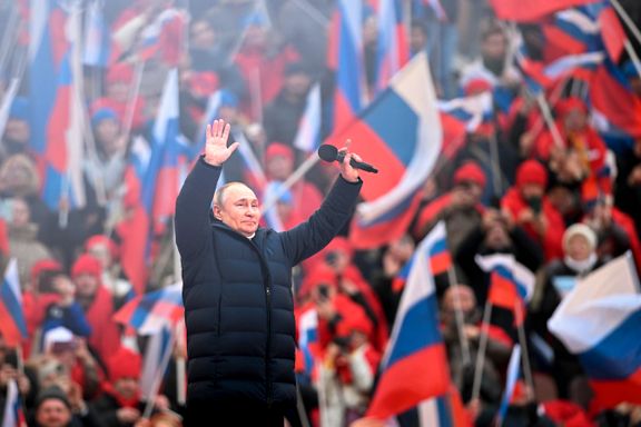 Putin holdt propagandashow på fotballstadion. TV-sendingen tok brått slutt.
