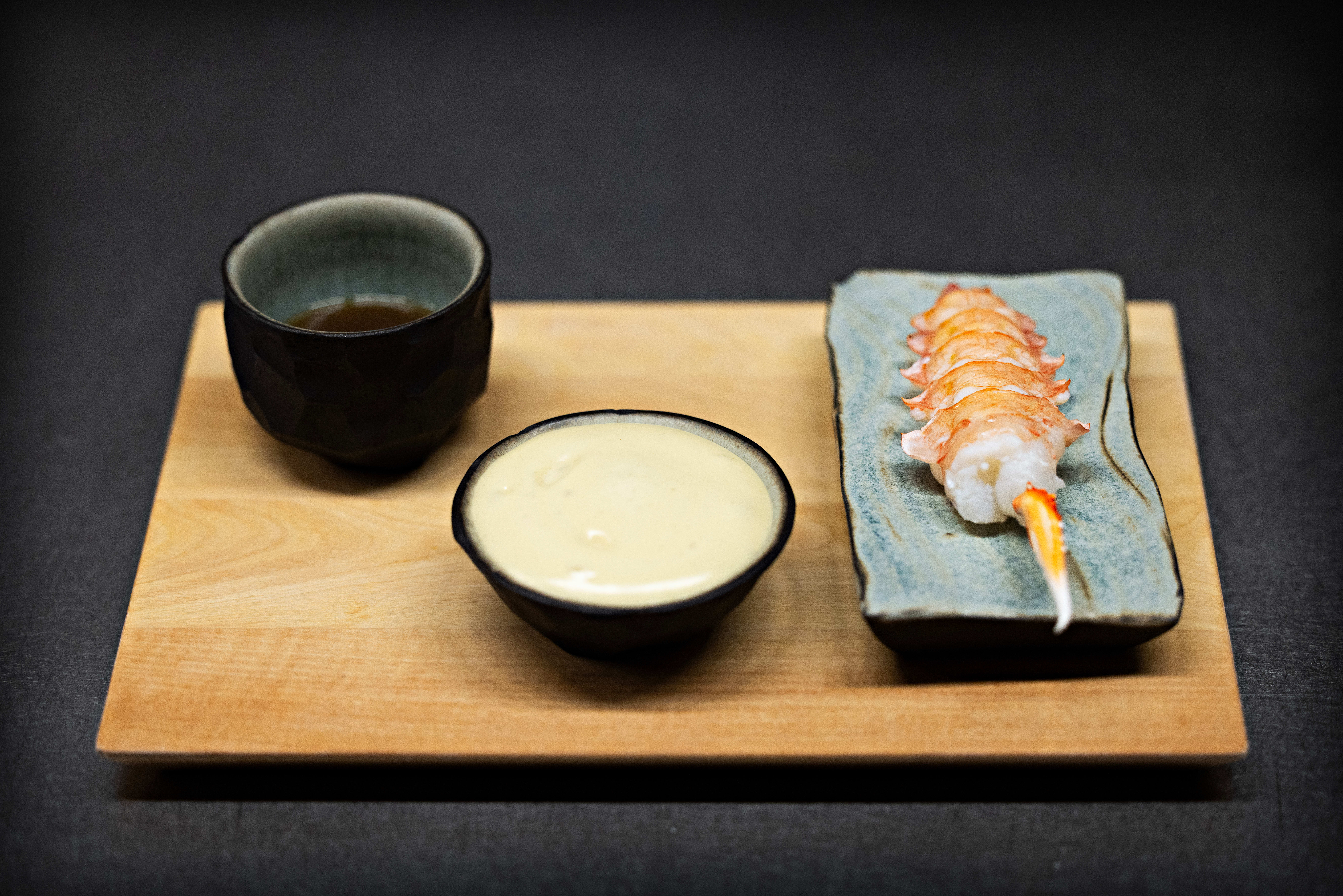 En vakker og smakfull servering av sjøkreps.