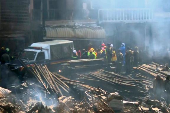 Minst 15 omkom i brann på marked i Kenya