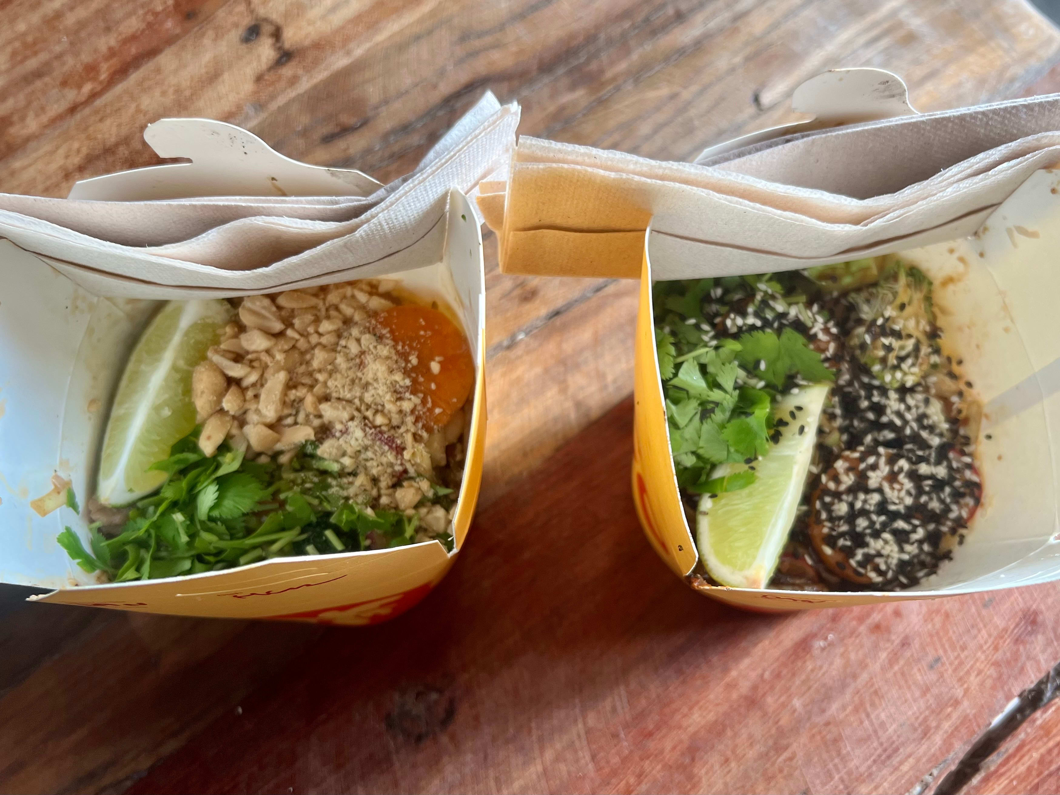 Et stort pluss hos Tunco er emballasjen. Den holder maten varme lenge.