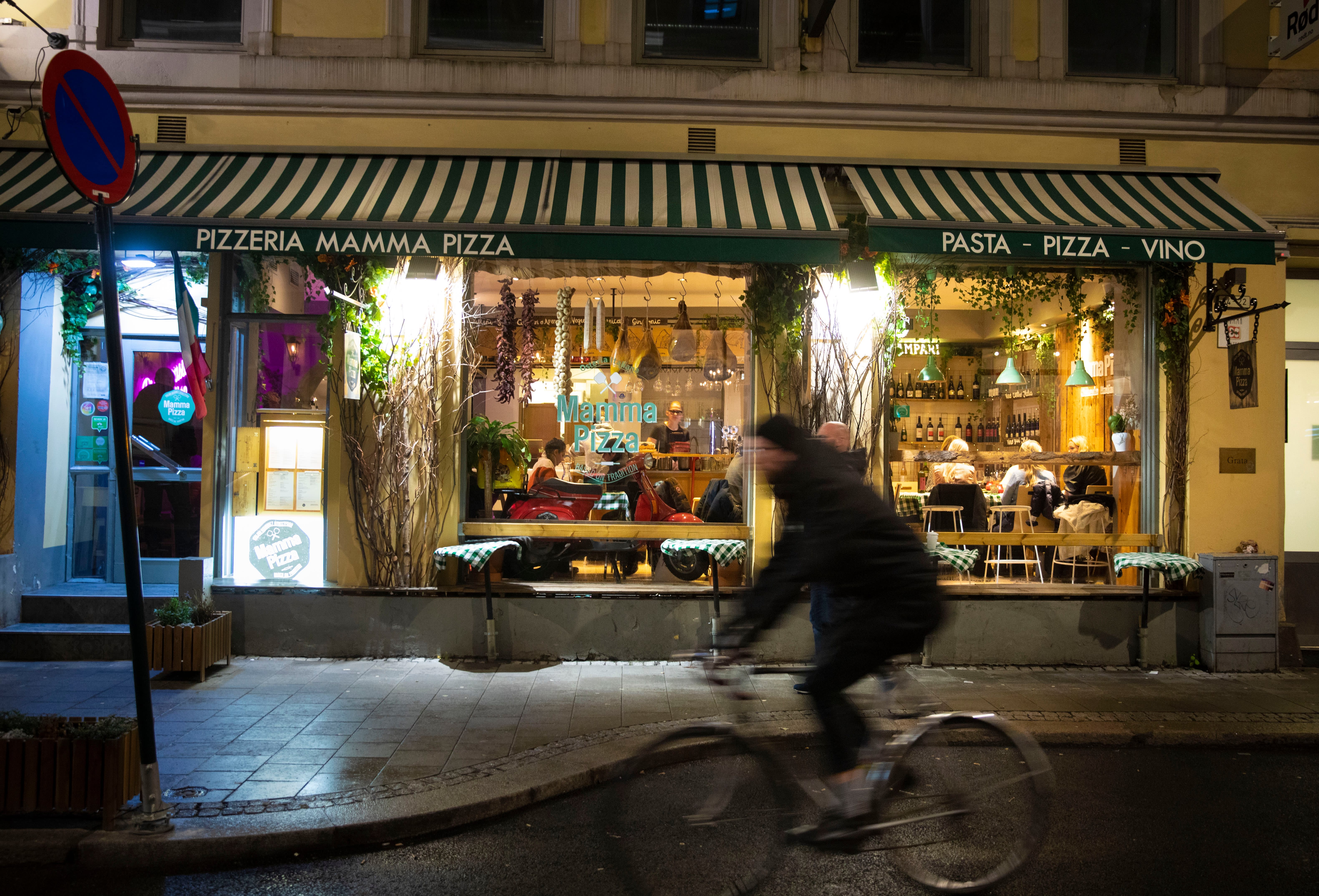 Mamma pizza ligger snaue 50 meter fra Karl Johans gate.