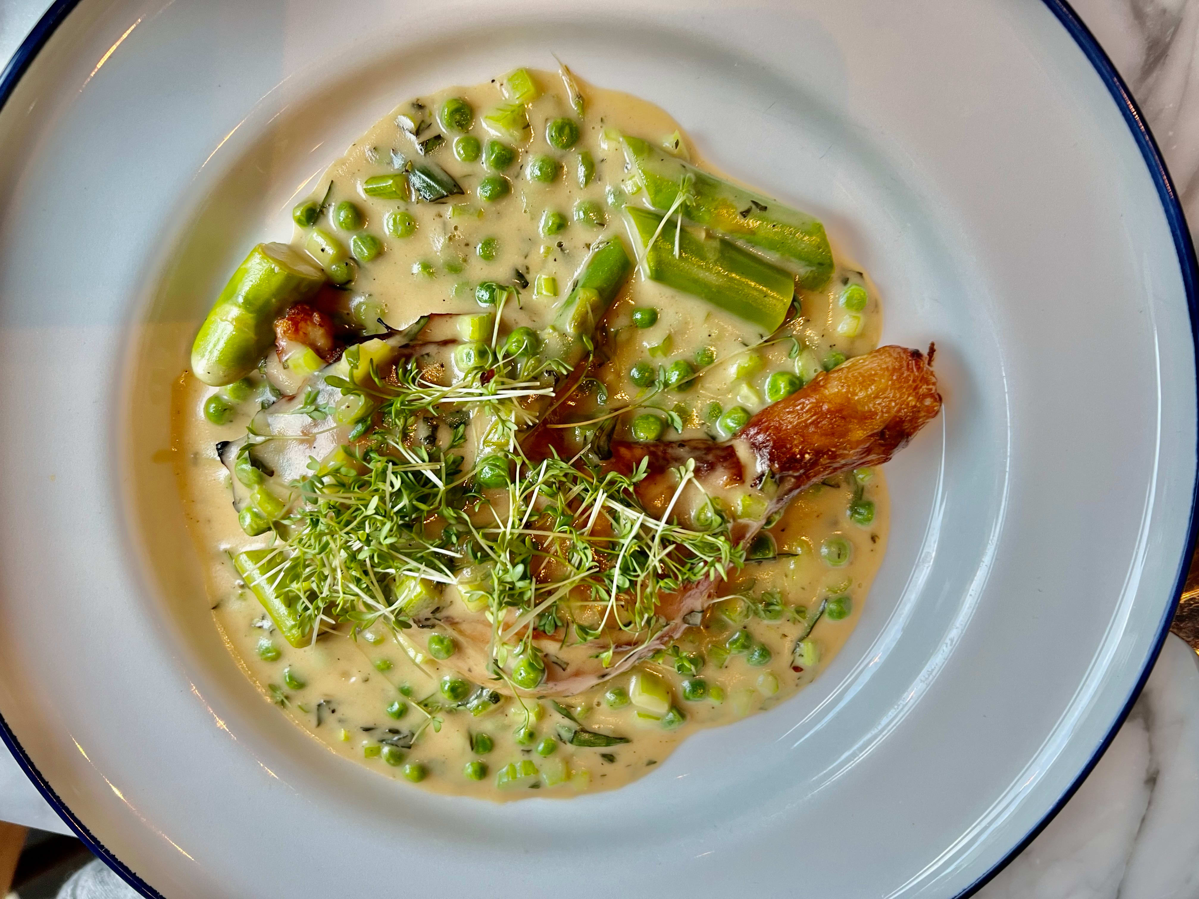 Confit av kyllinglår er vellykket. 