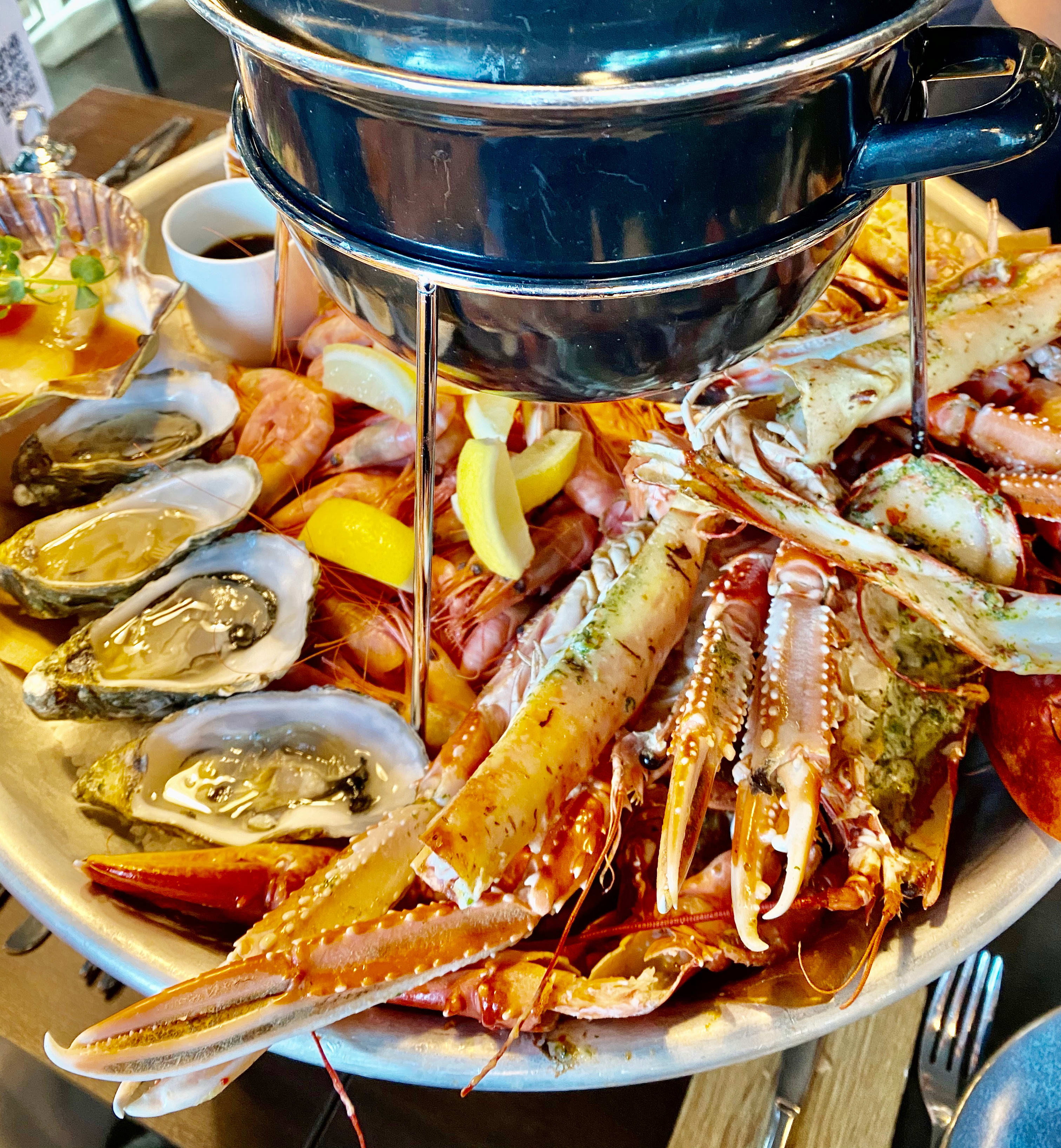 Sjømattallerken på Sjømagasinet fra 2018.