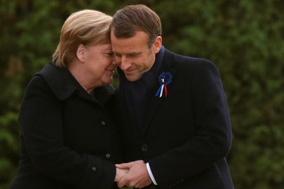 Merkel med full støtte til Macron: Vil ha ekte og felles europeisk hær