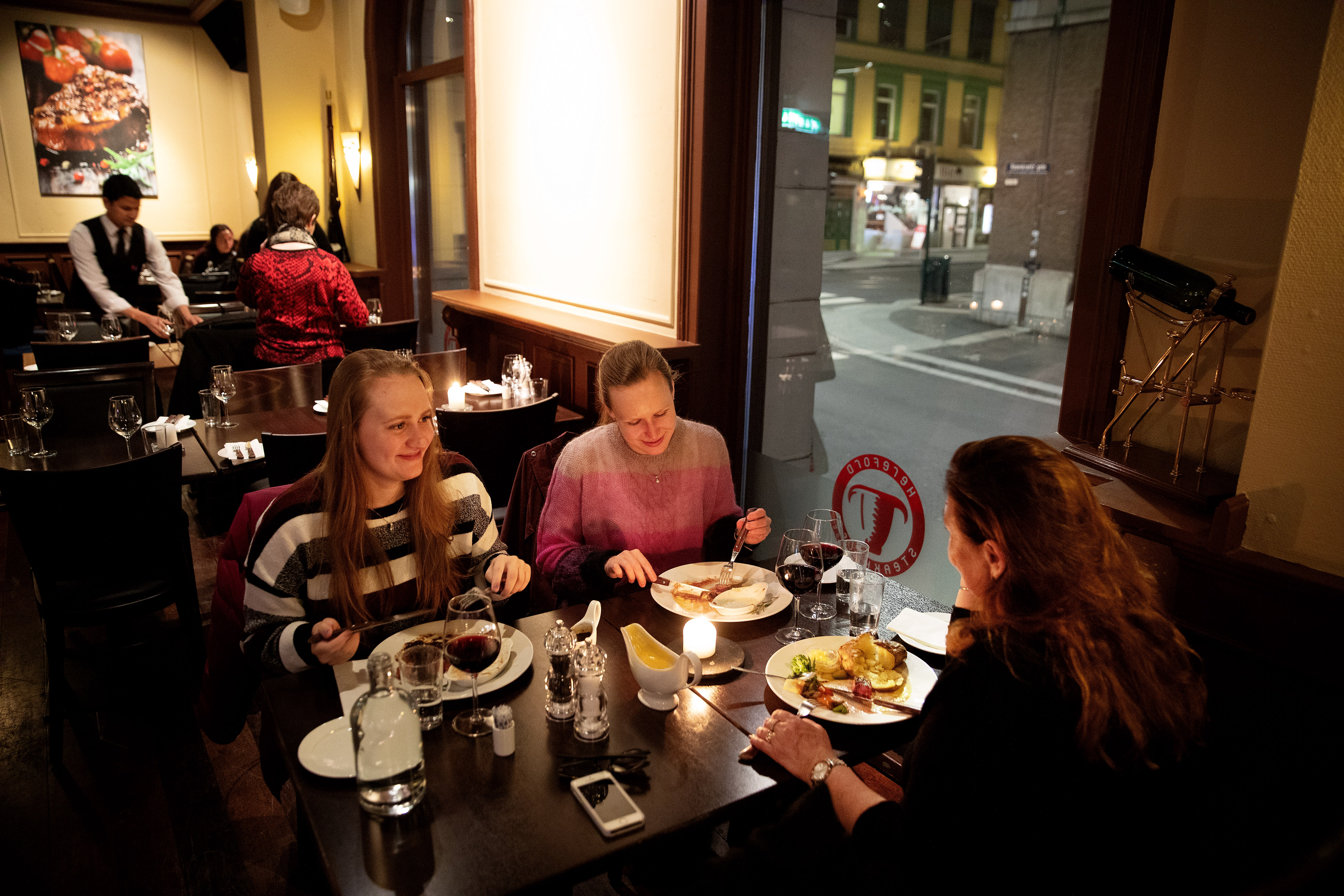 Du kan få eksklusive kjøttretter på Hereford Steakhouse.