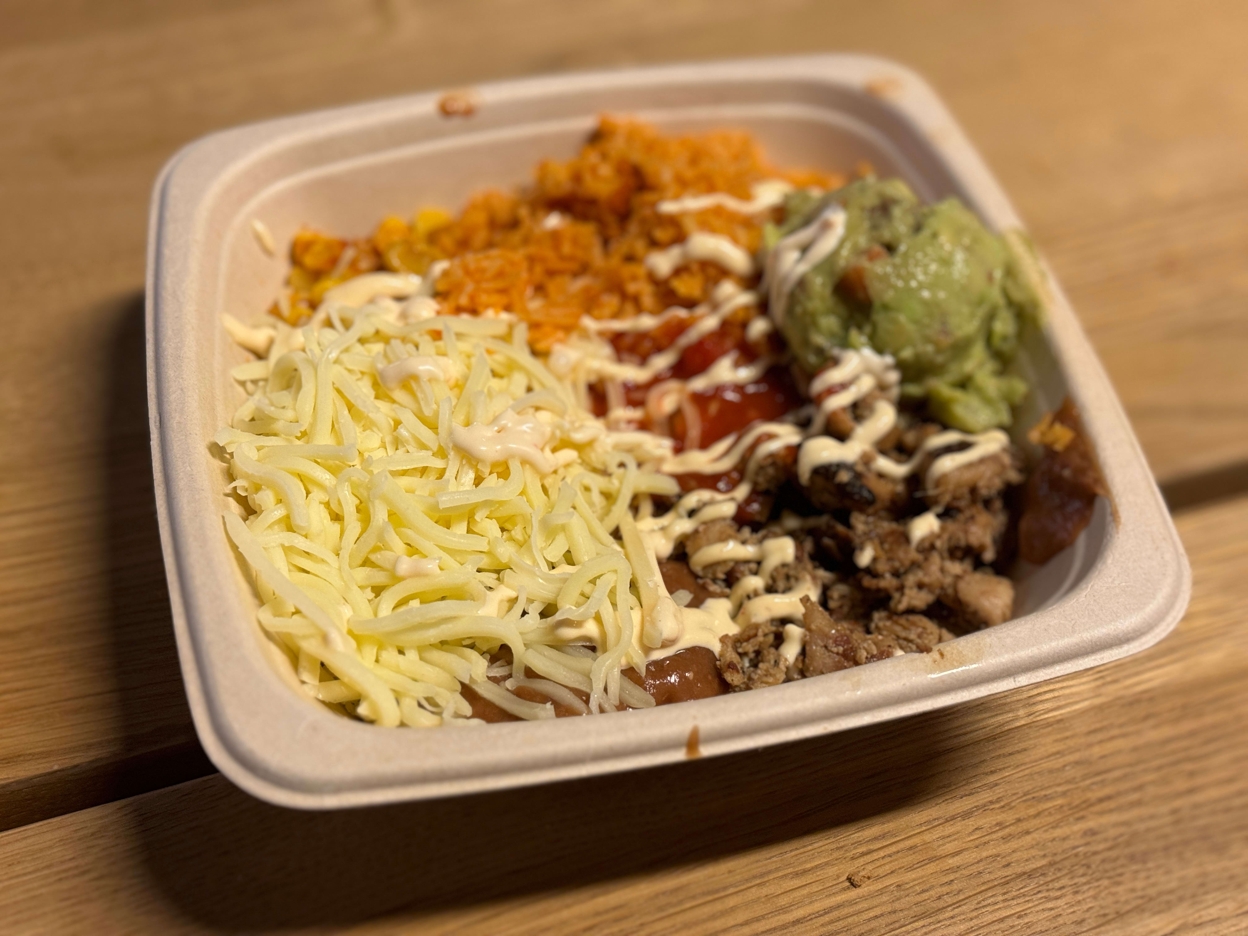 The Friday bowl på Los Tacos.