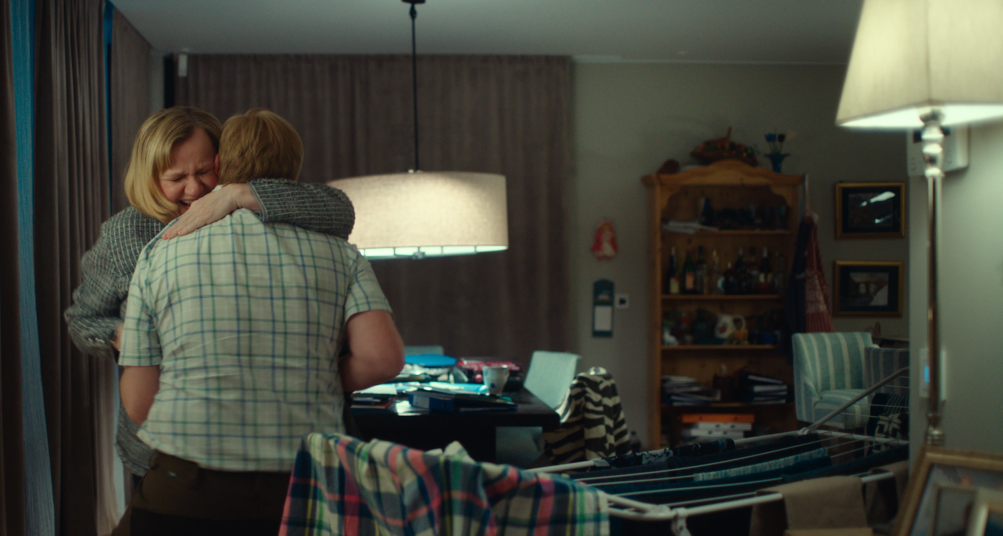 I statsministerboligen flyter rotet, og tørkestativet står ofte fremme. 