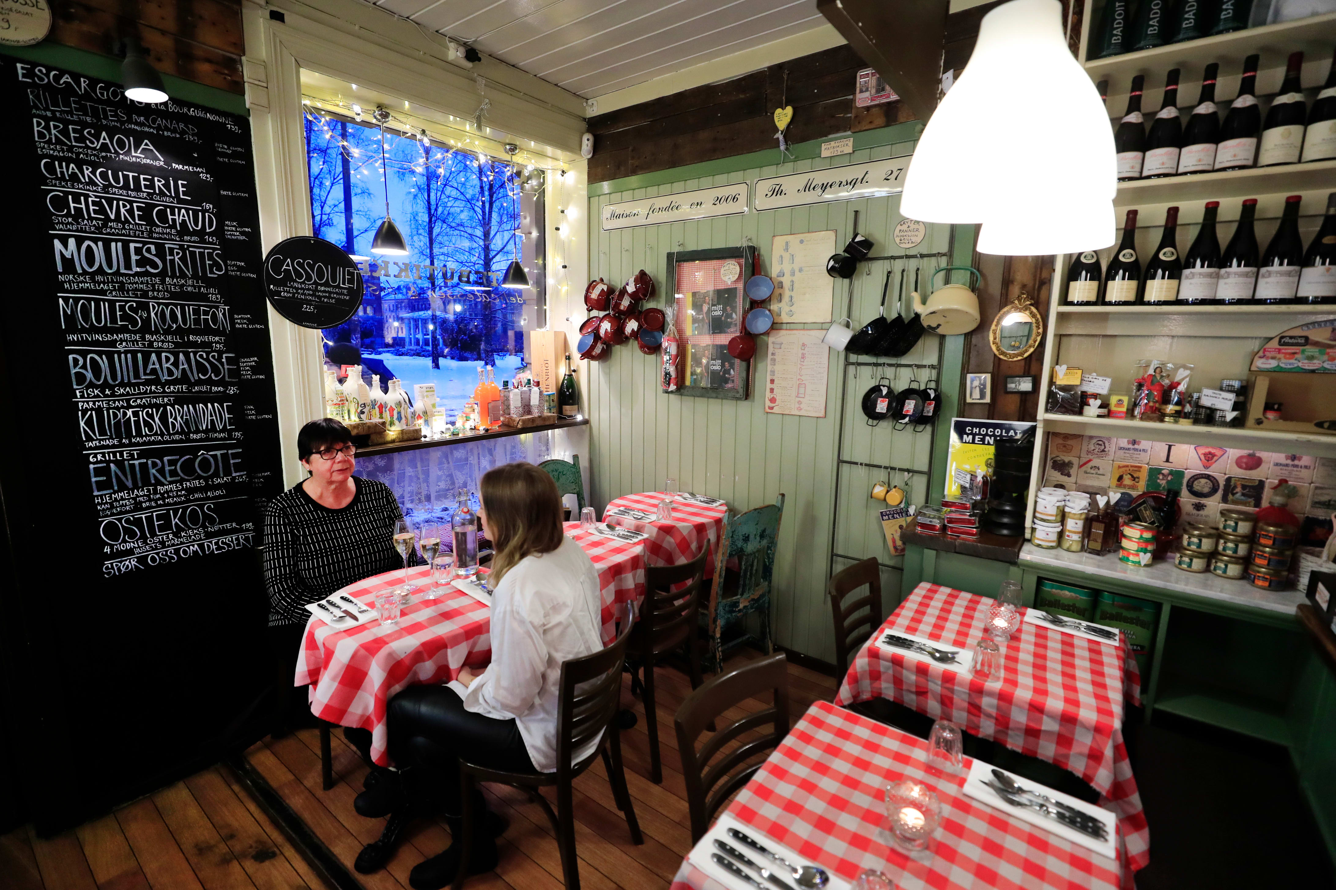 Lokalet er kanskje byens koseligste. 