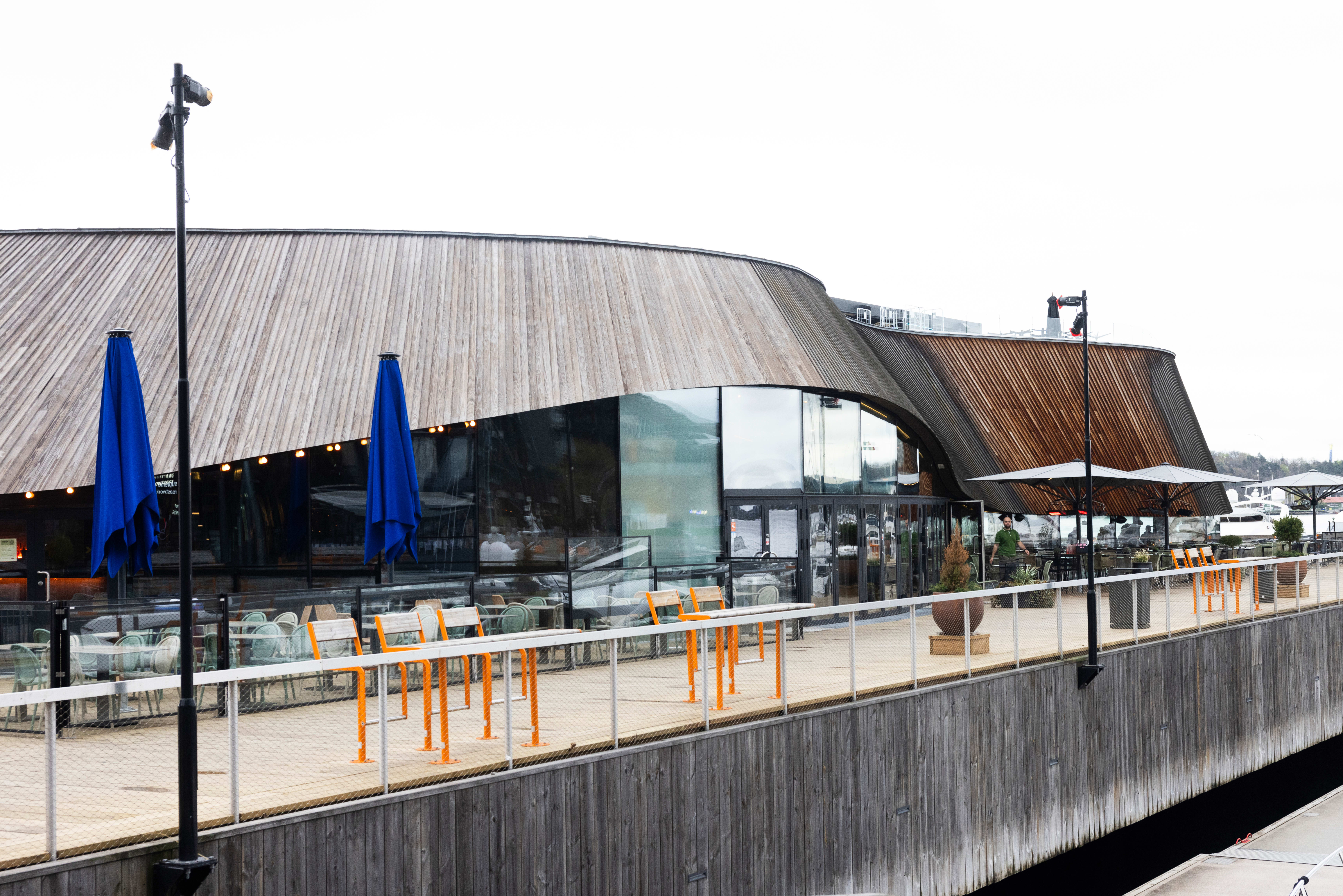 Flere restauranter er samlet under samme tak på Aker brygge.