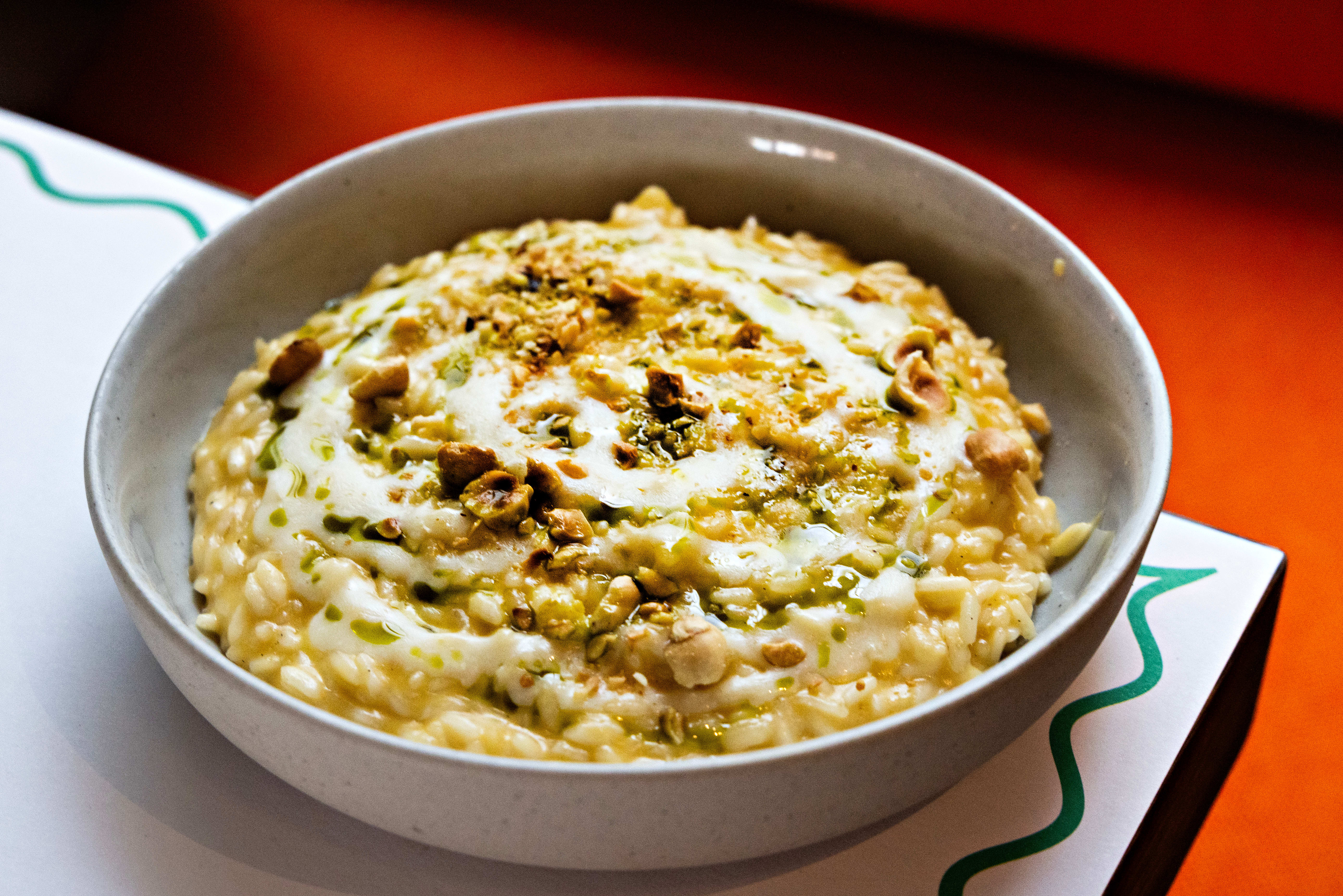 Ingrid Bergtuns favorittlunsj på Revier: Pumpkin og pecorini risotto. 