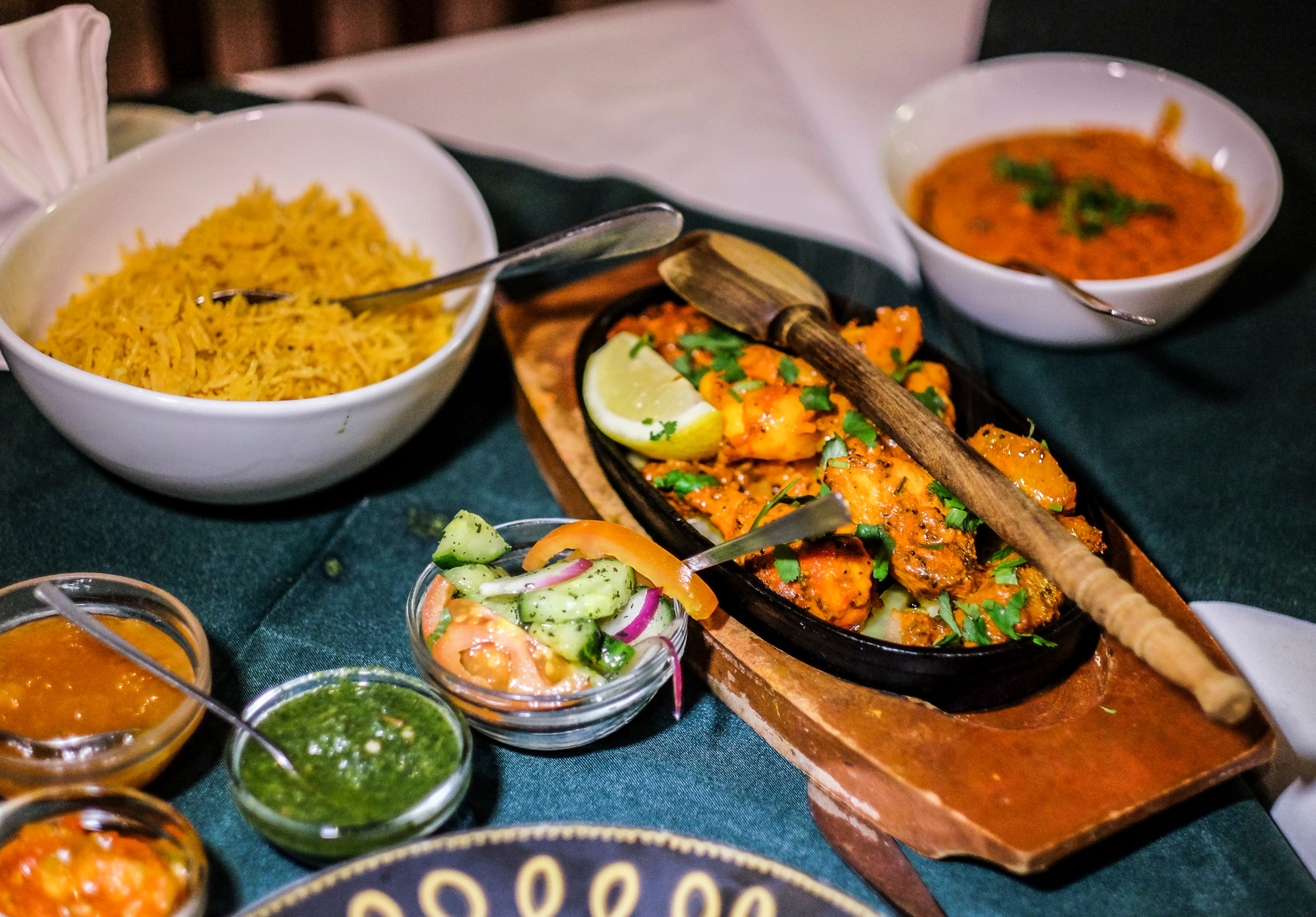 Mix grill på tandoorihytta.