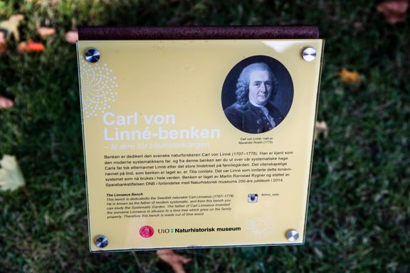 Beholder «ekskluderende» dedikasjon på benk i Botanisk hage