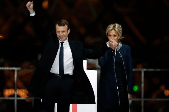 Macron er Frankrikes neste president, Le Pen langt unna seier