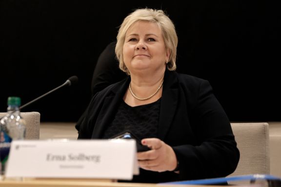 Presset Erna Solberg tok selvkritikk under terrorhøring: – Jeg kan ha vært upresis 