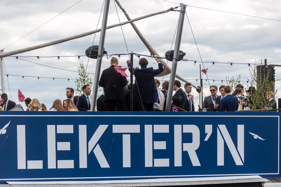 On our National Day, May 17th, there's always a party at Lektern – these days, the atmosphere is a bit more relaxed.