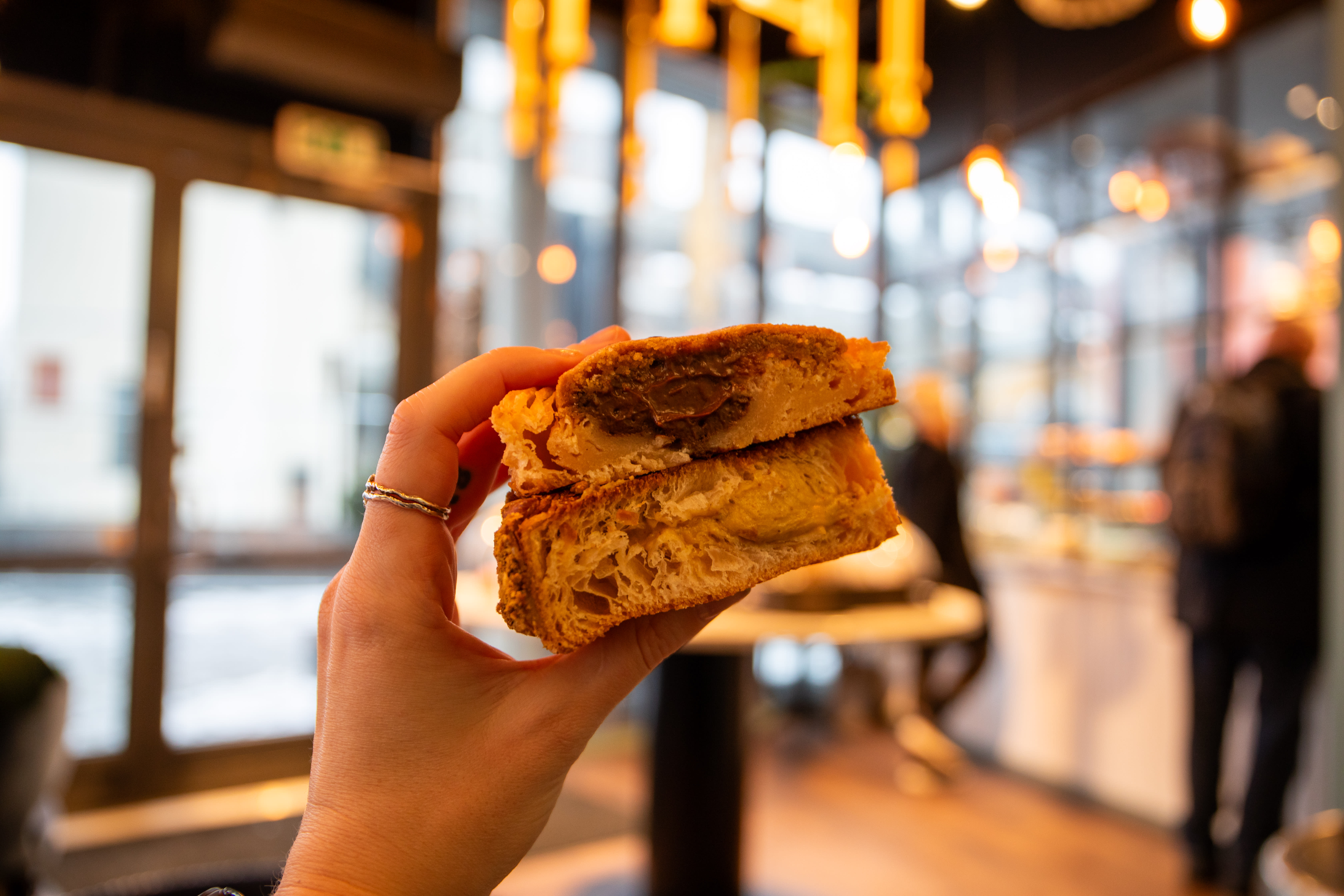 Crookie og Oslo-roll med pistasj.